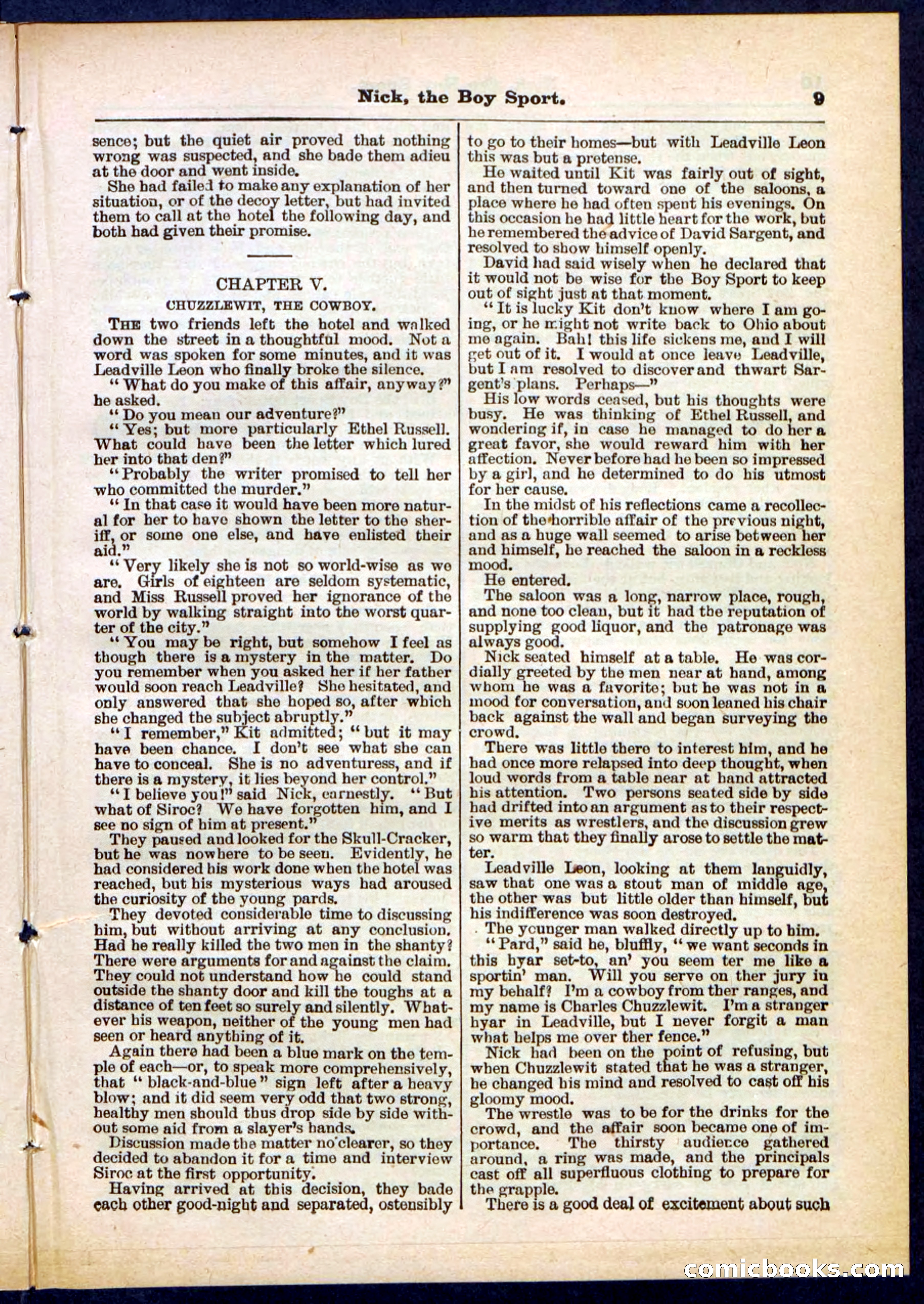 Beadle's Pocket Library, No. 307 — page 9 of 32