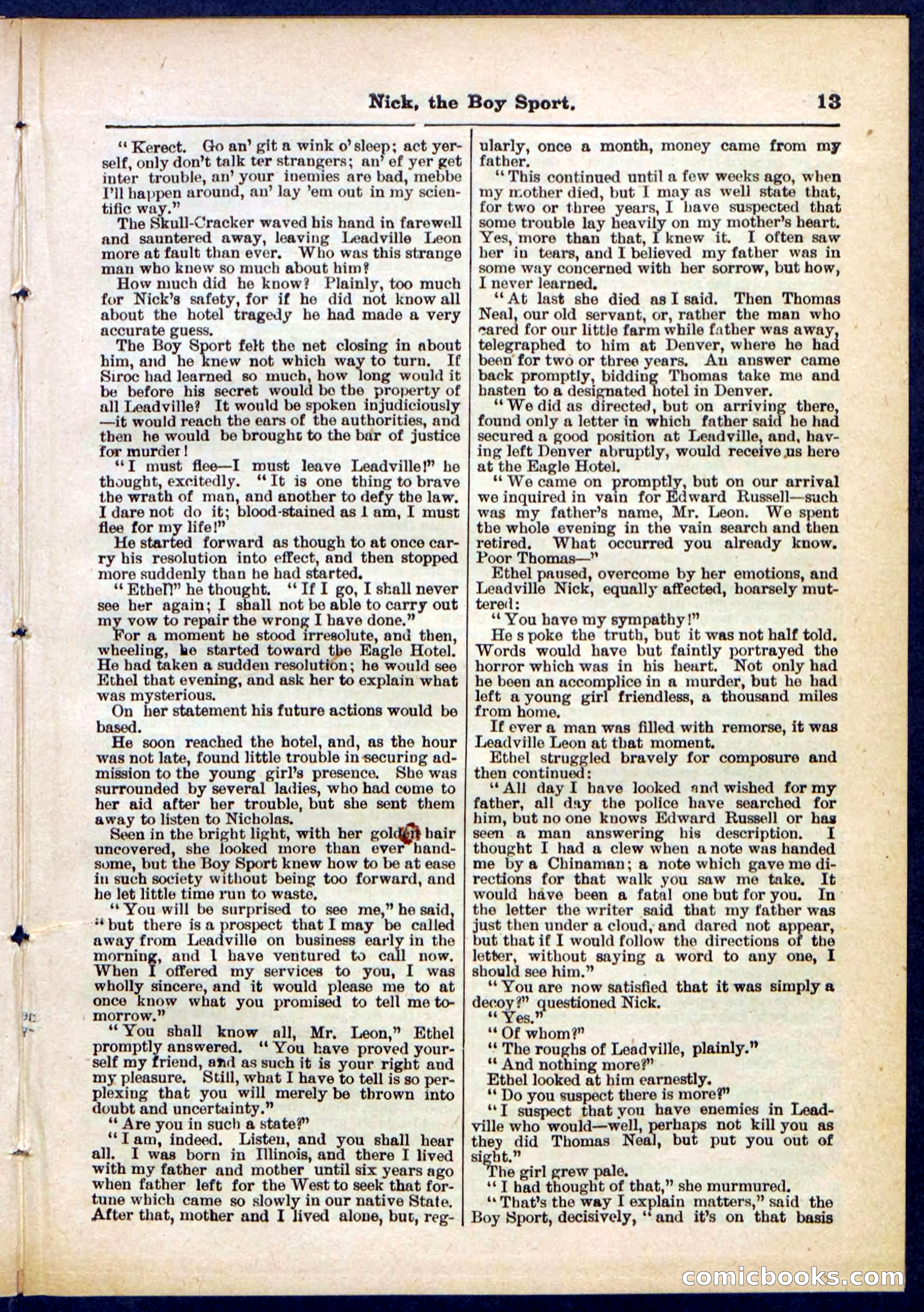 Beadle's Pocket Library, No. 307 — page 13 of 32