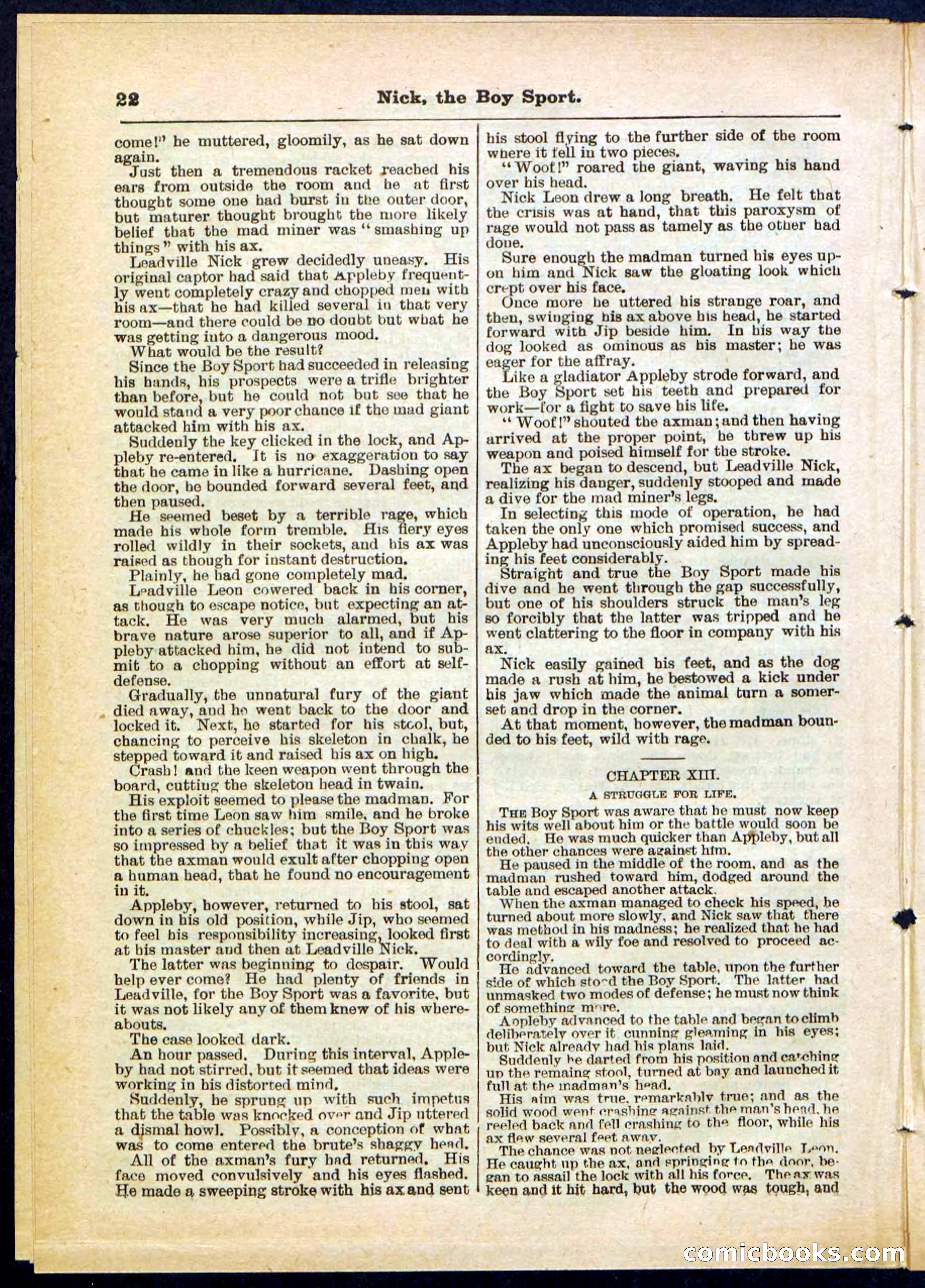 Beadle's Pocket Library, No. 307 — page 22 of 32