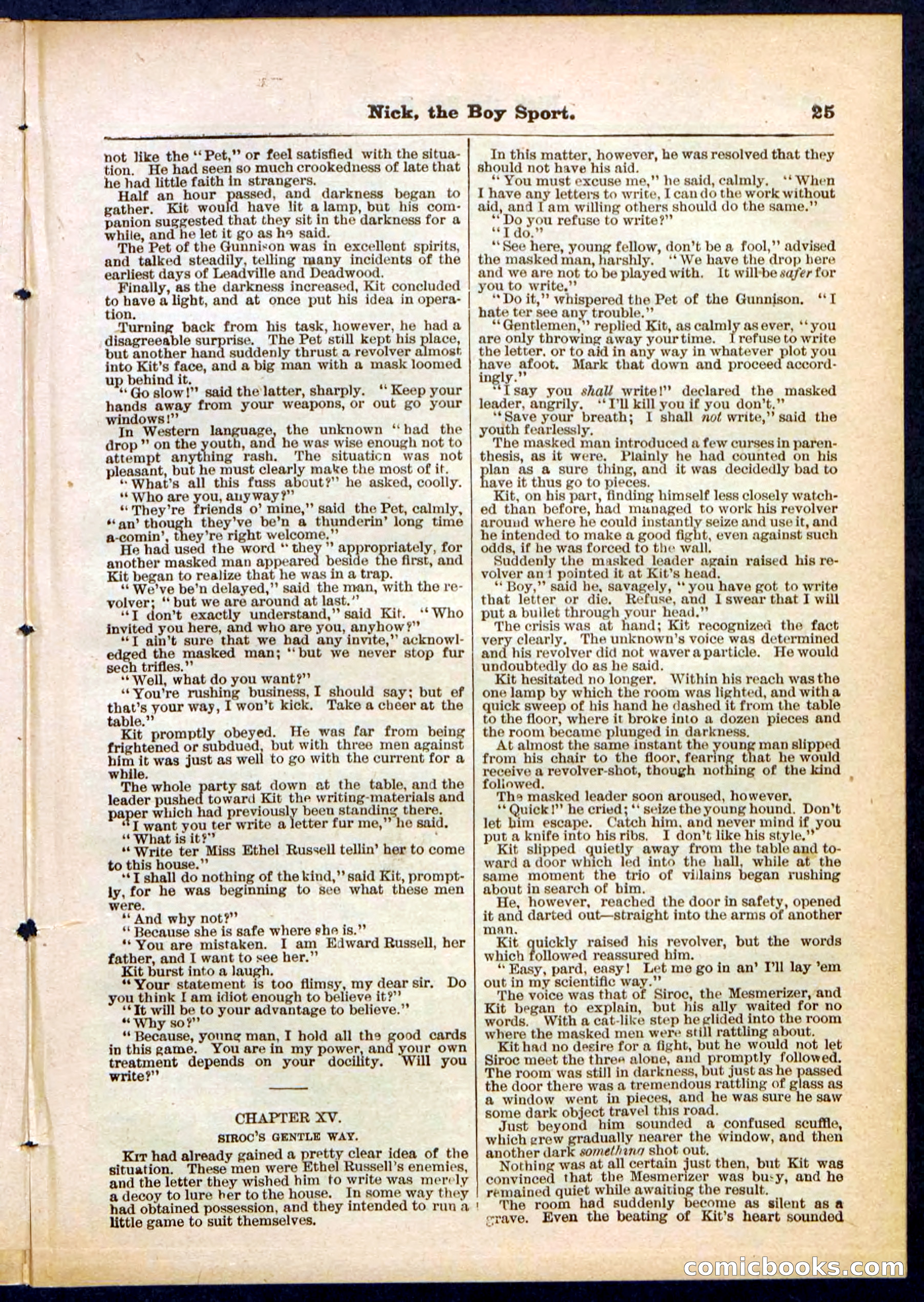 Beadle's Pocket Library, No. 307 — page 25 of 32