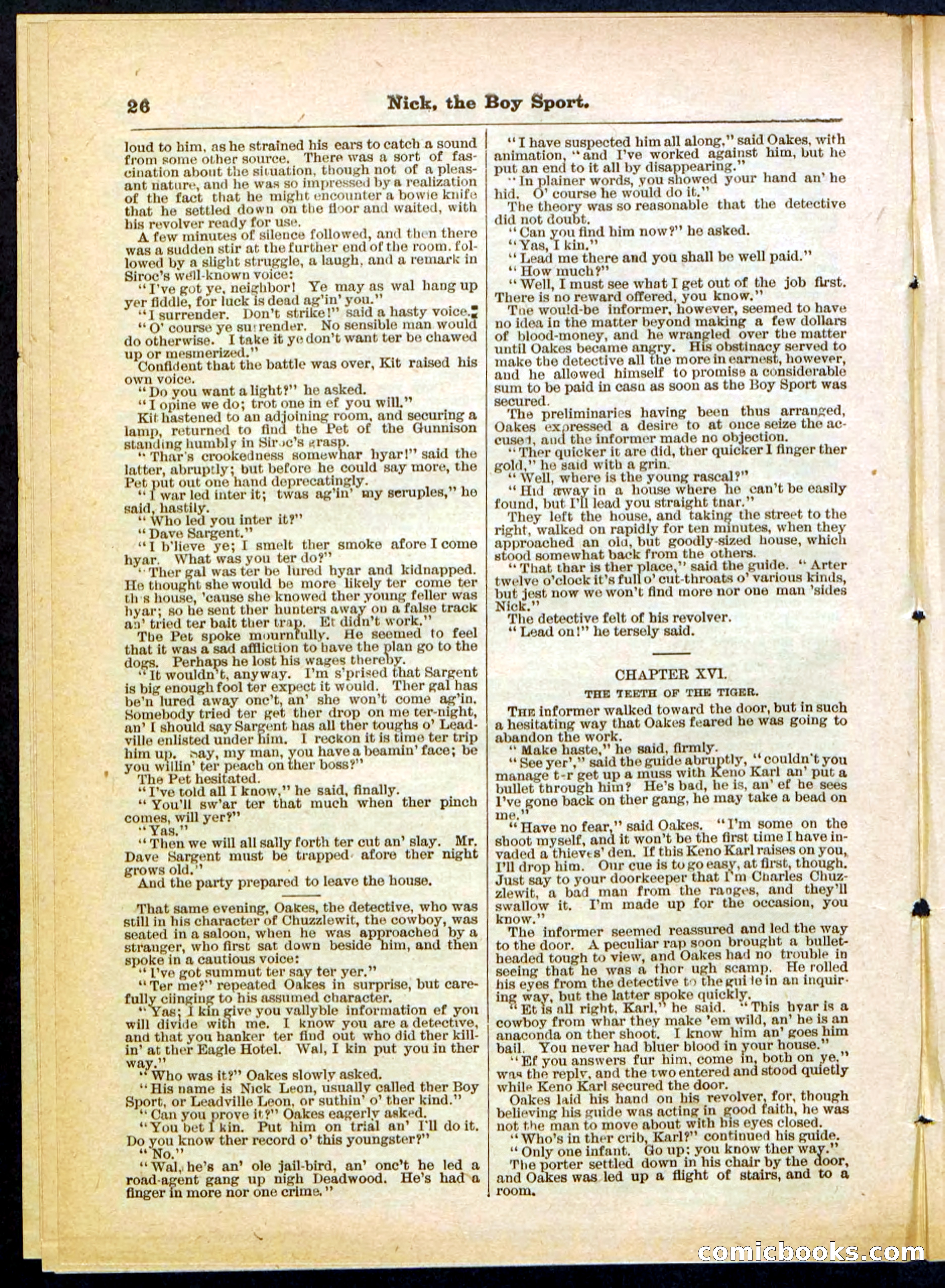 Beadle's Pocket Library, No. 307 — page 26 of 32