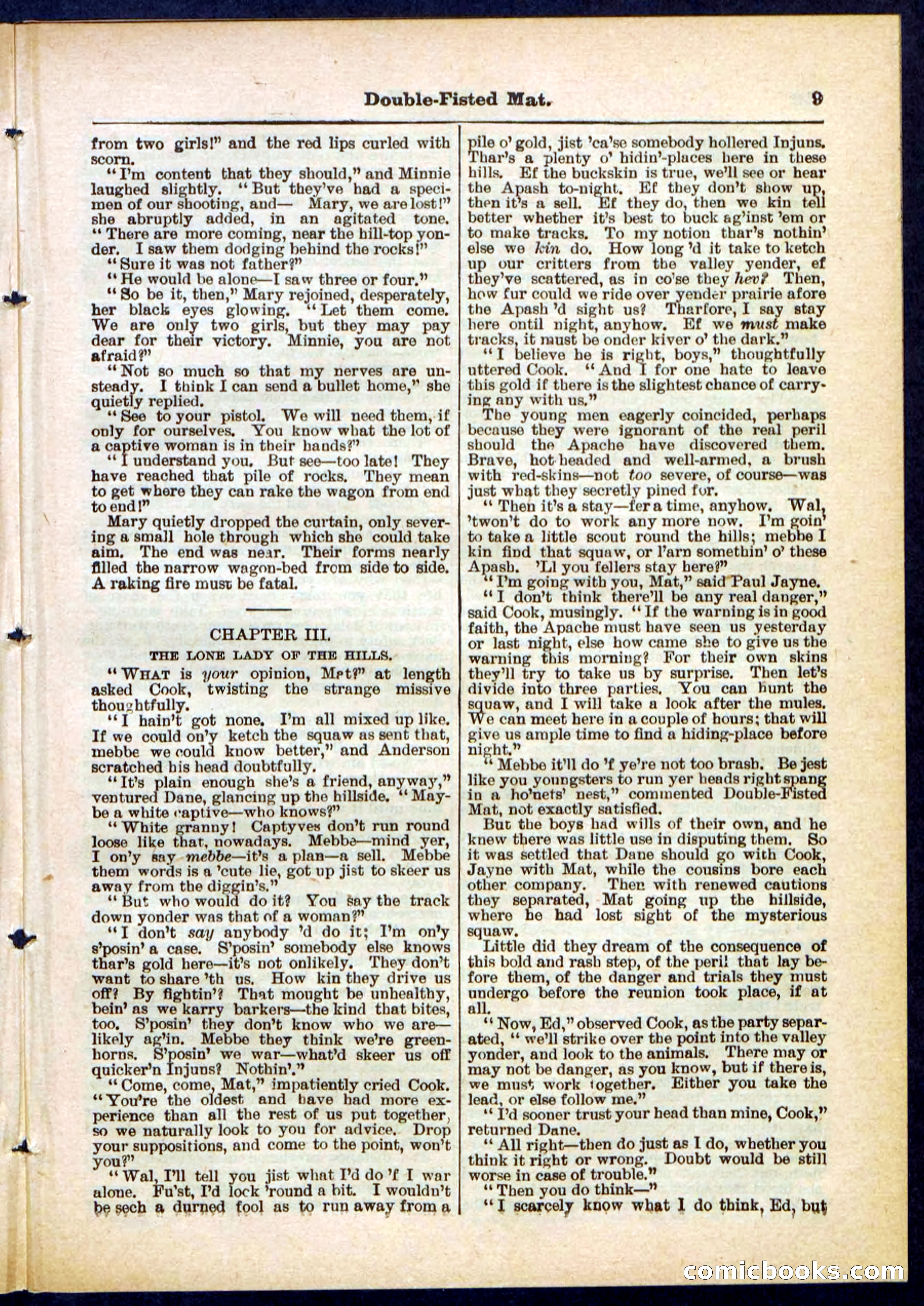 Beadle's Pocket Library, No. 308 — page 9 of 32