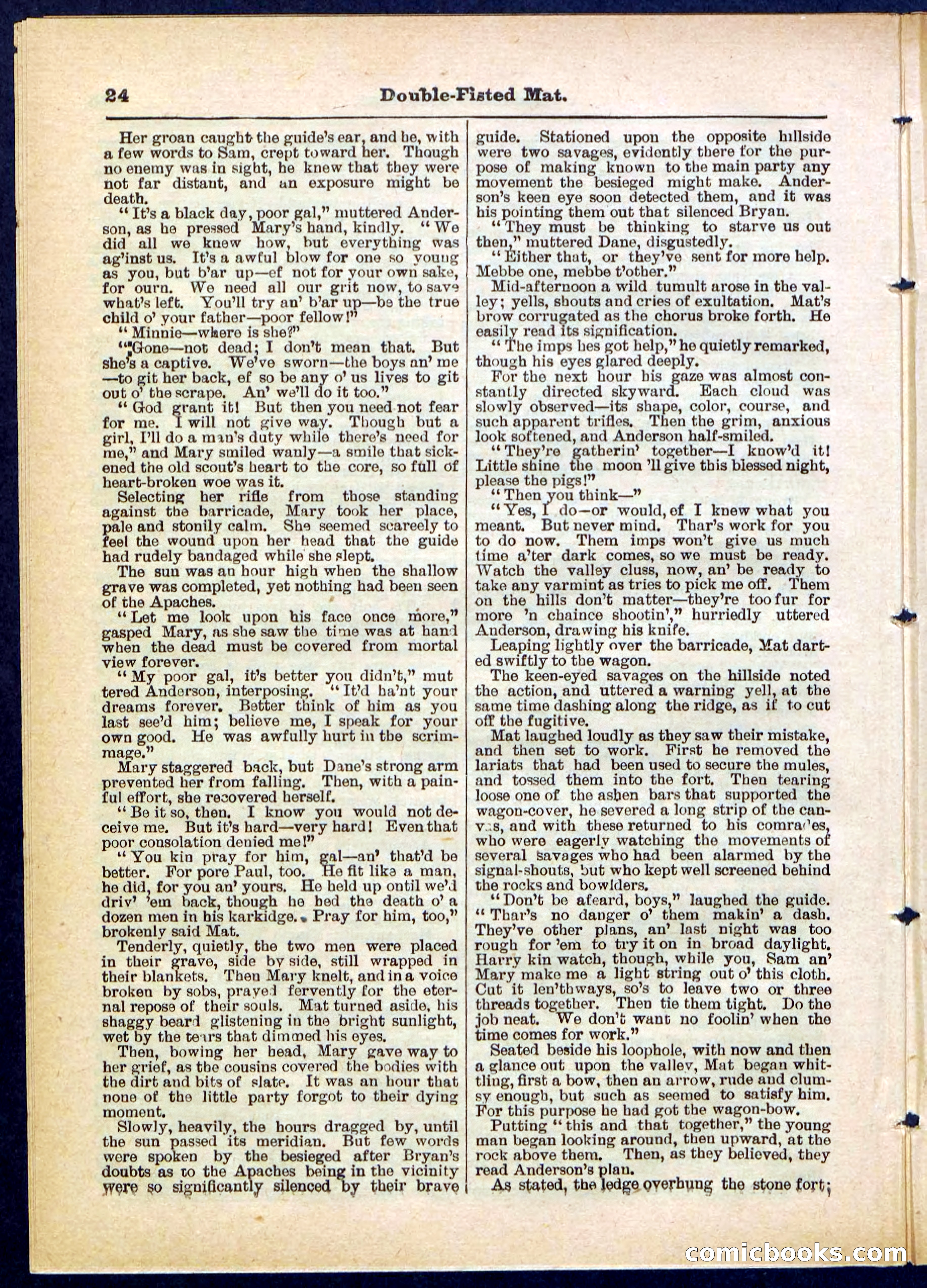 Beadle's Pocket Library, No. 308 — page 24 of 32