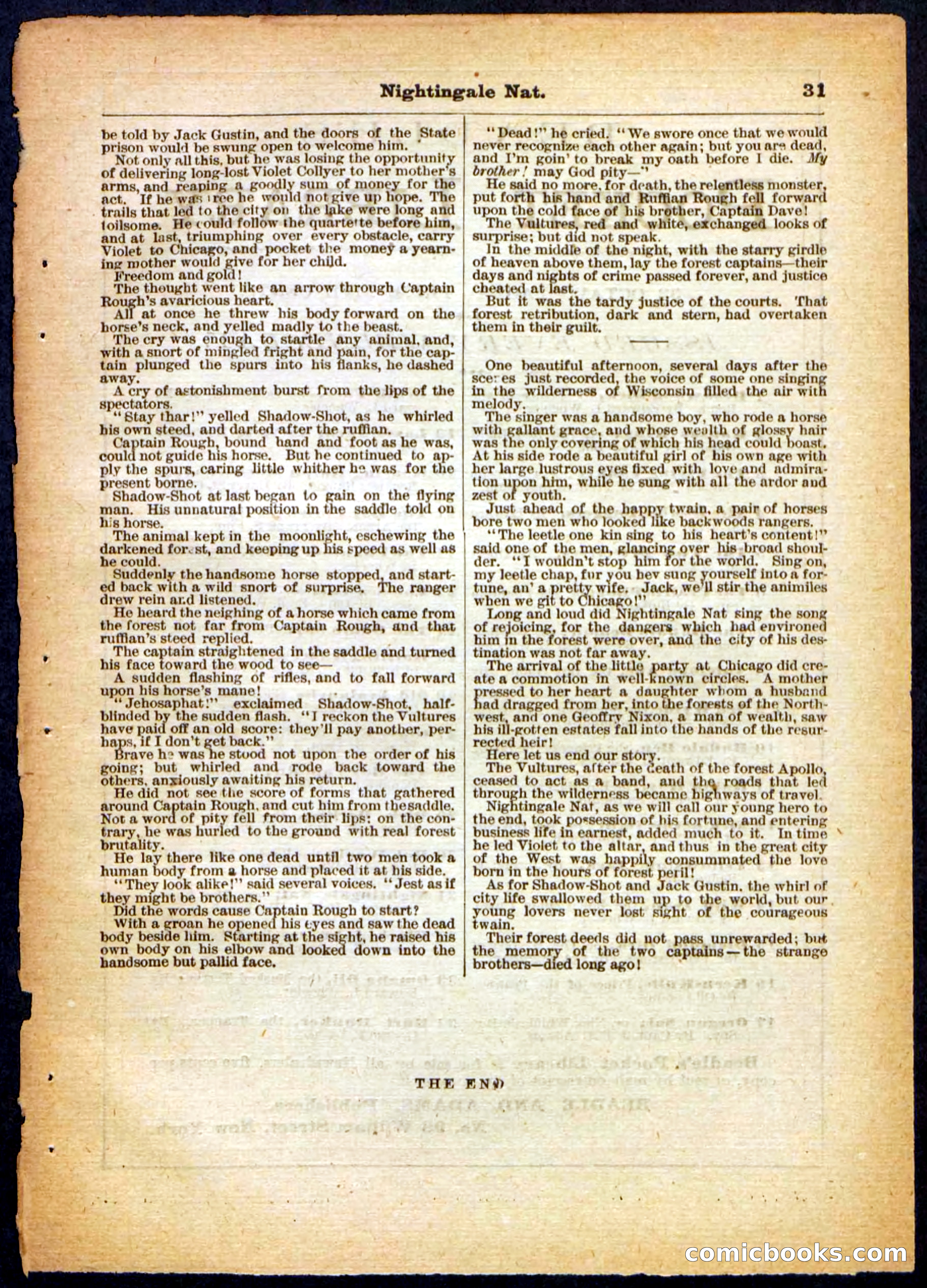 Beadle's Pocket Library, No. 31 — page 31 of 32
