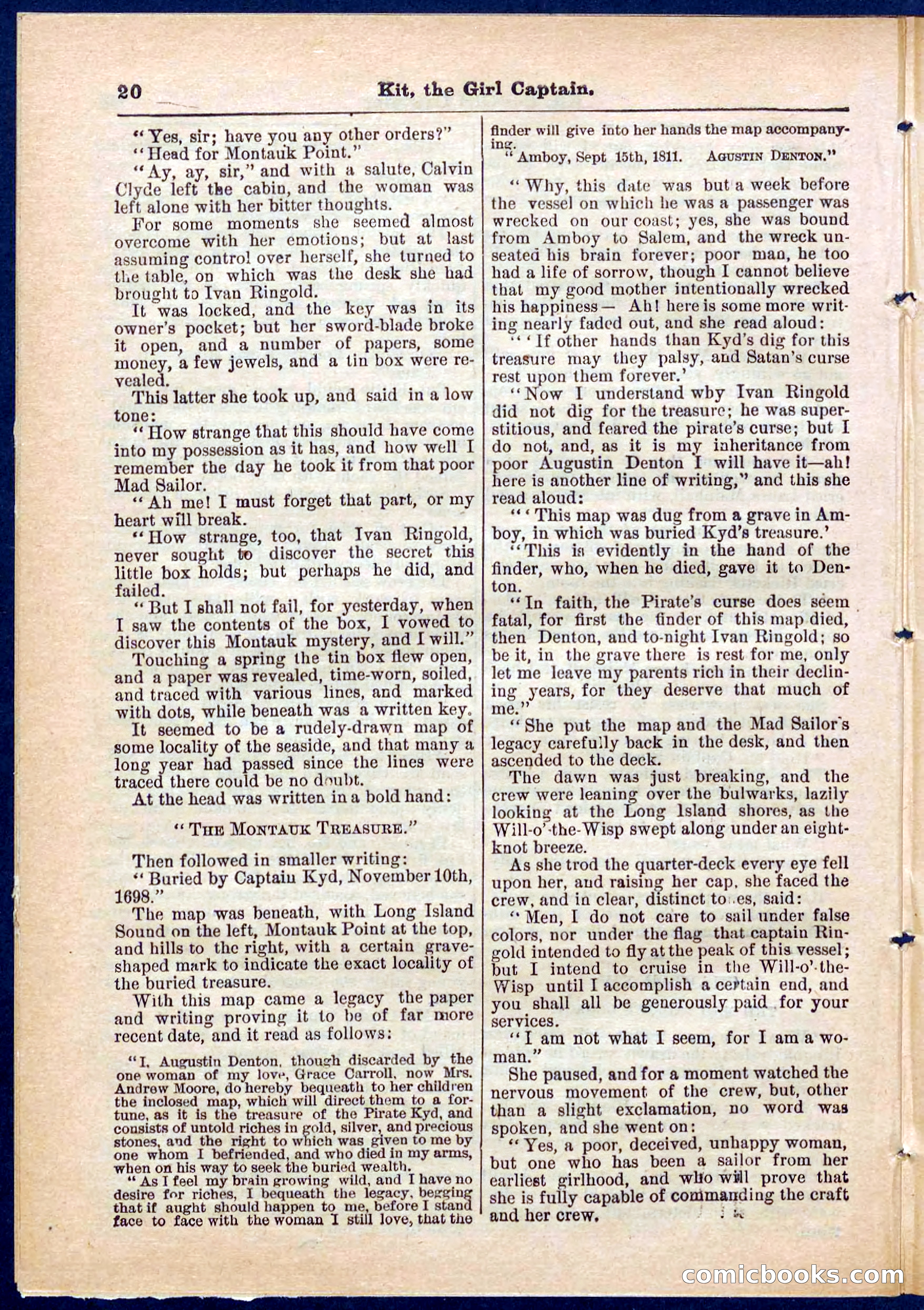 Beadle's Pocket Library No. 310 — page 20 of 32