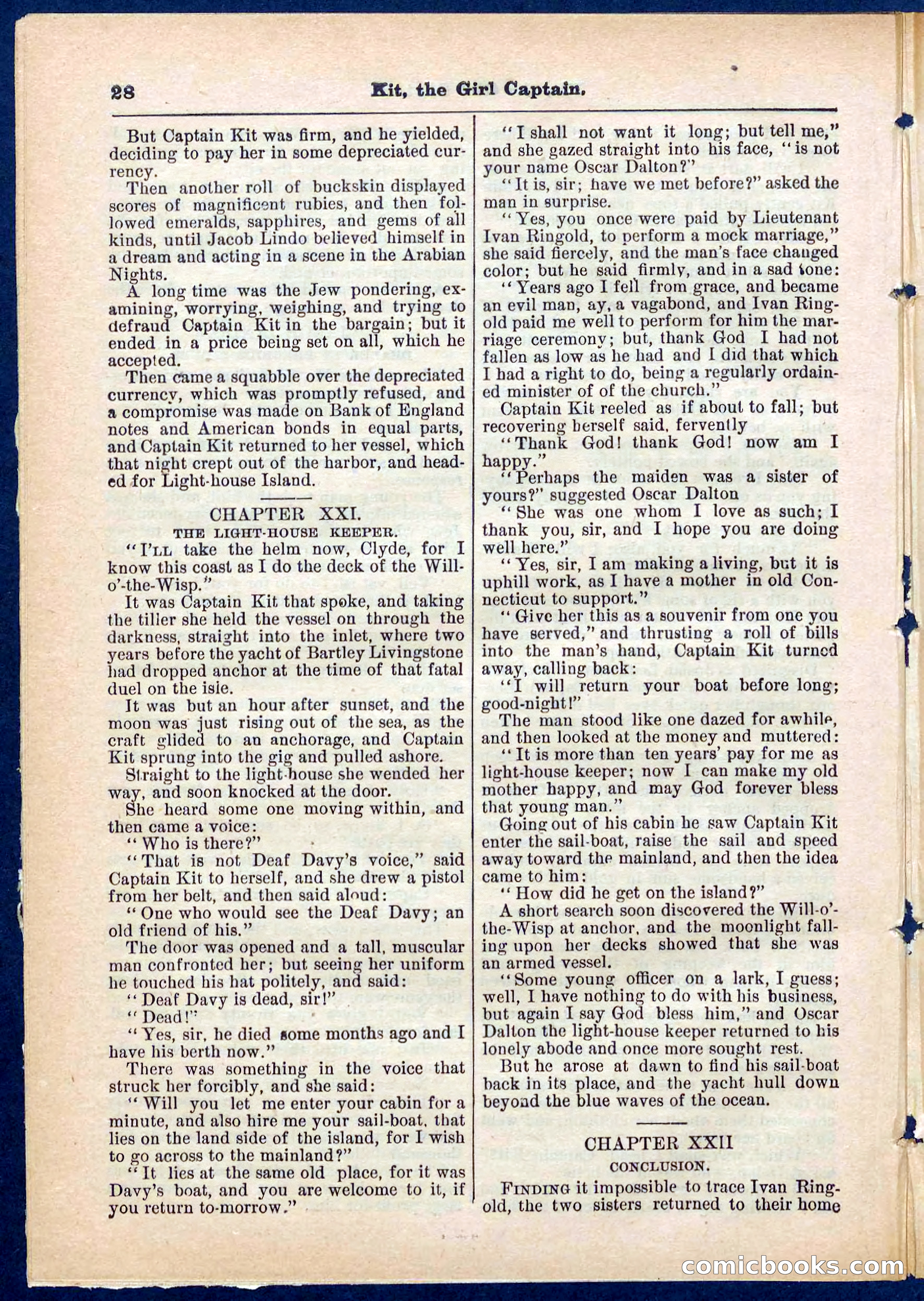 Beadle's Pocket Library No. 310 — page 28 of 32