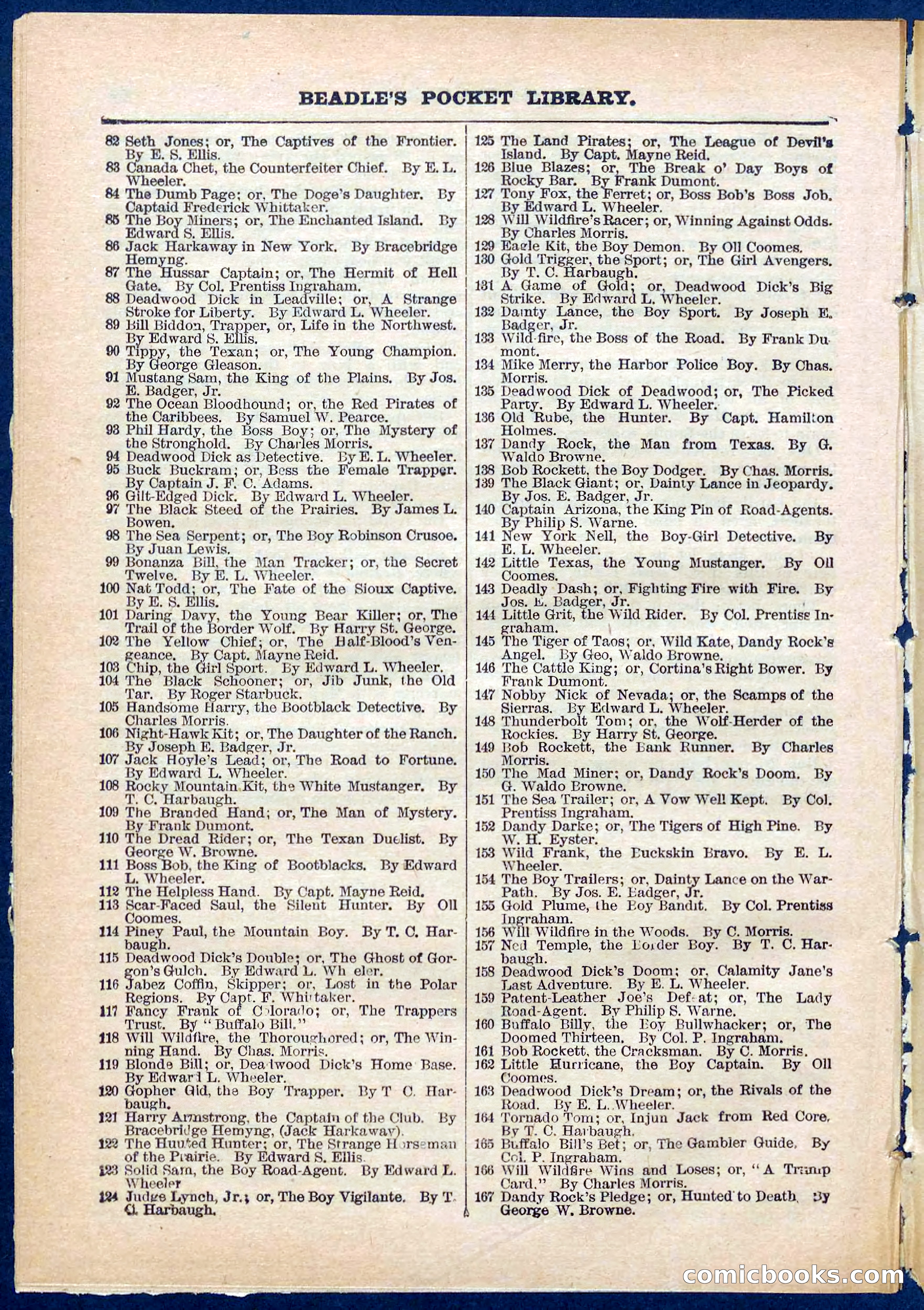 Beadle's Pocket Library No. 310 — page 30 of 32