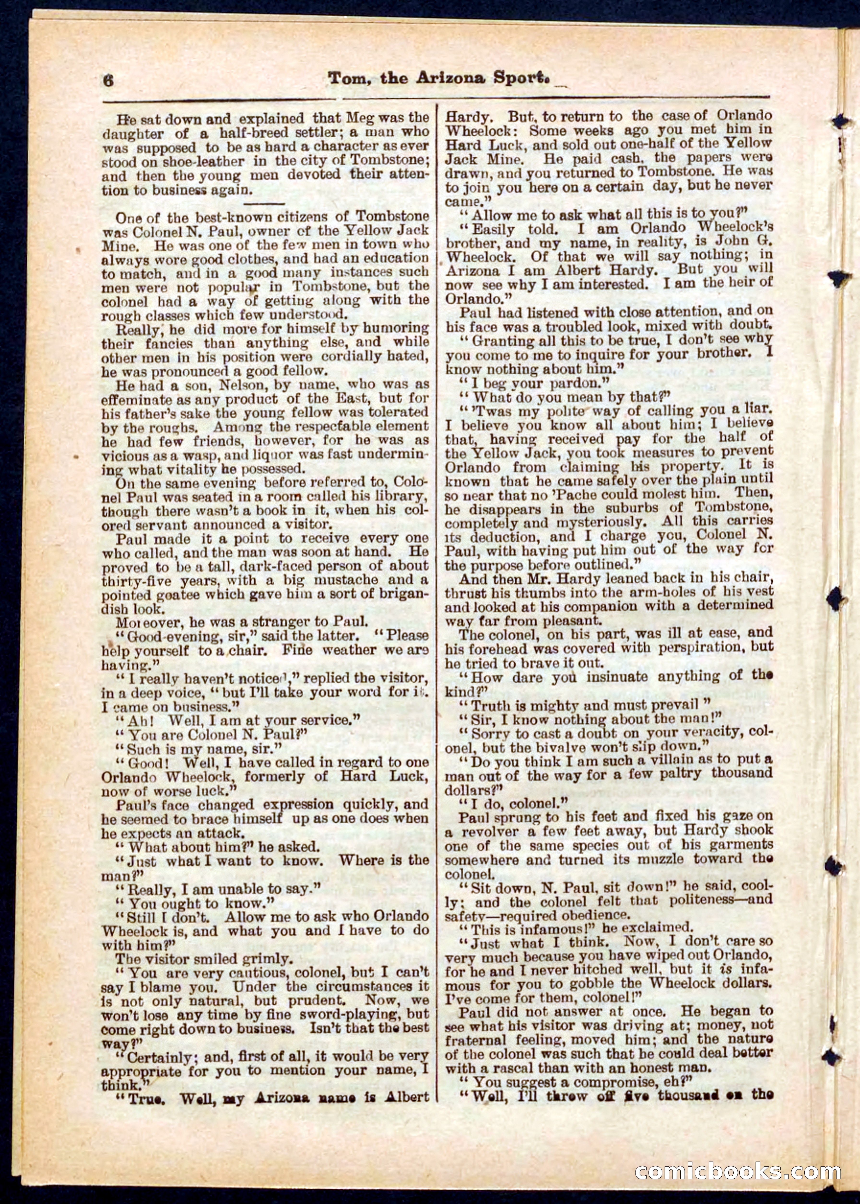 Beadle's Pocket Library No. 315 — page 6 of 32