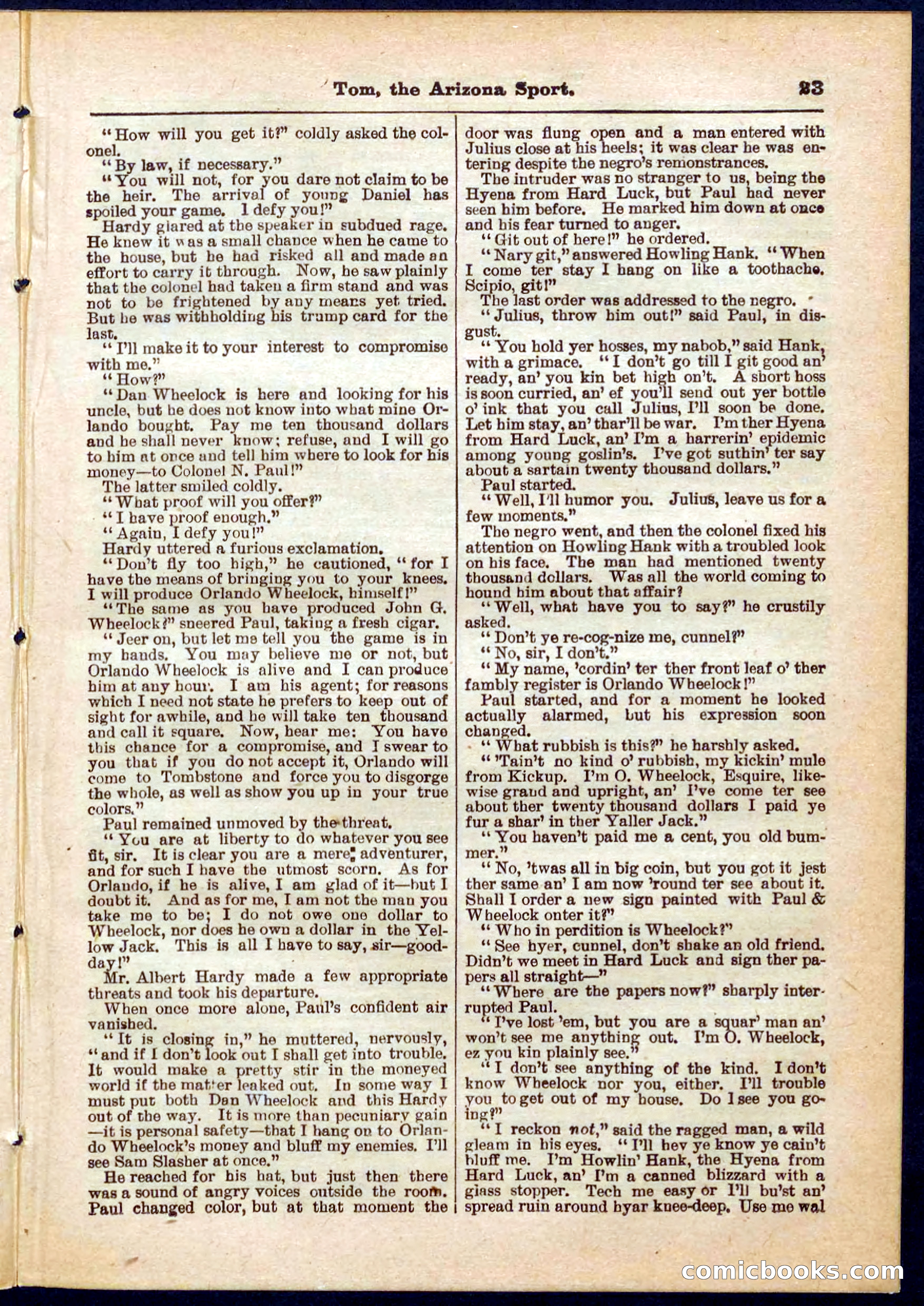 Beadle's Pocket Library No. 315 — page 23 of 32