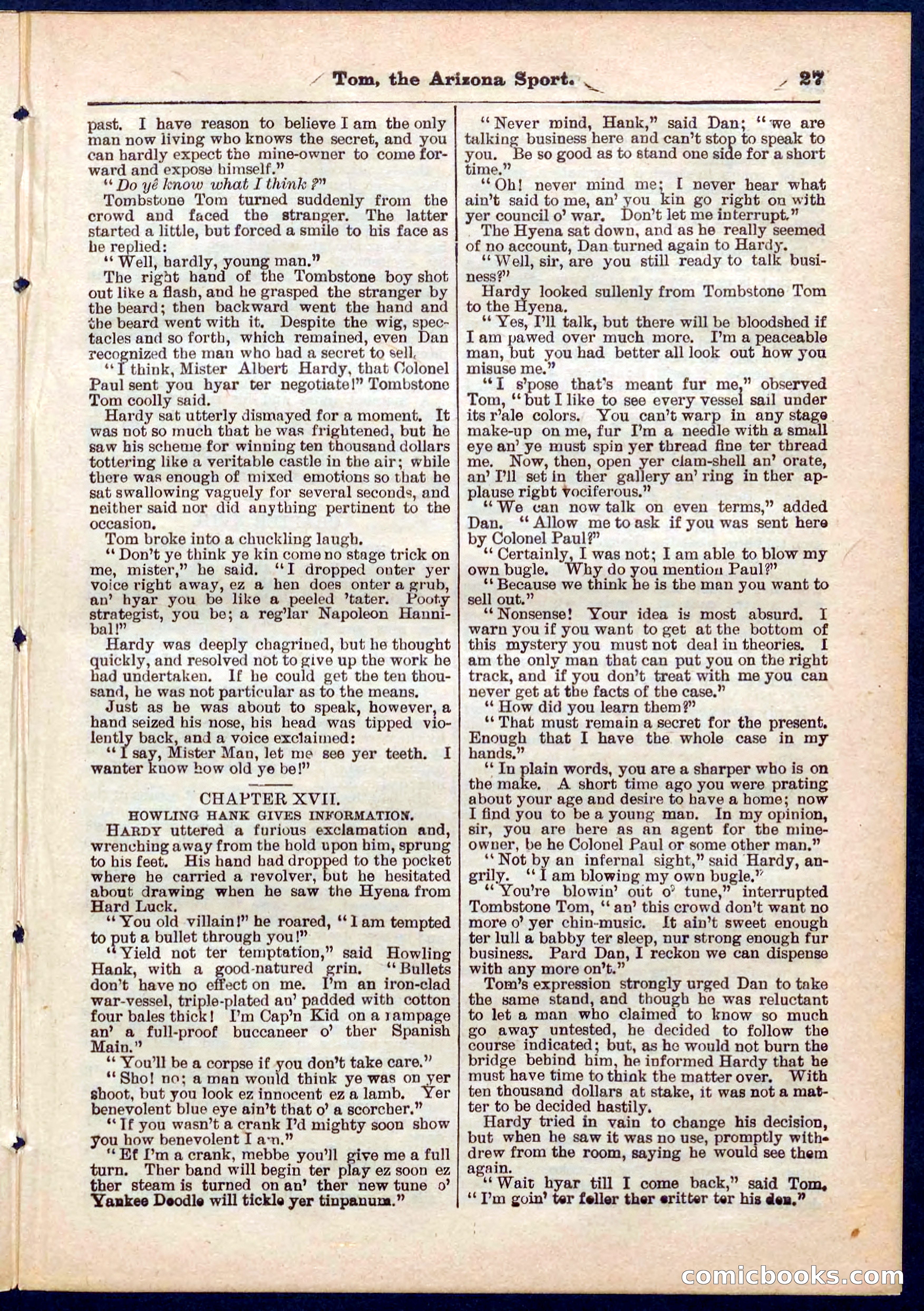 Beadle's Pocket Library No. 315 — page 27 of 32
