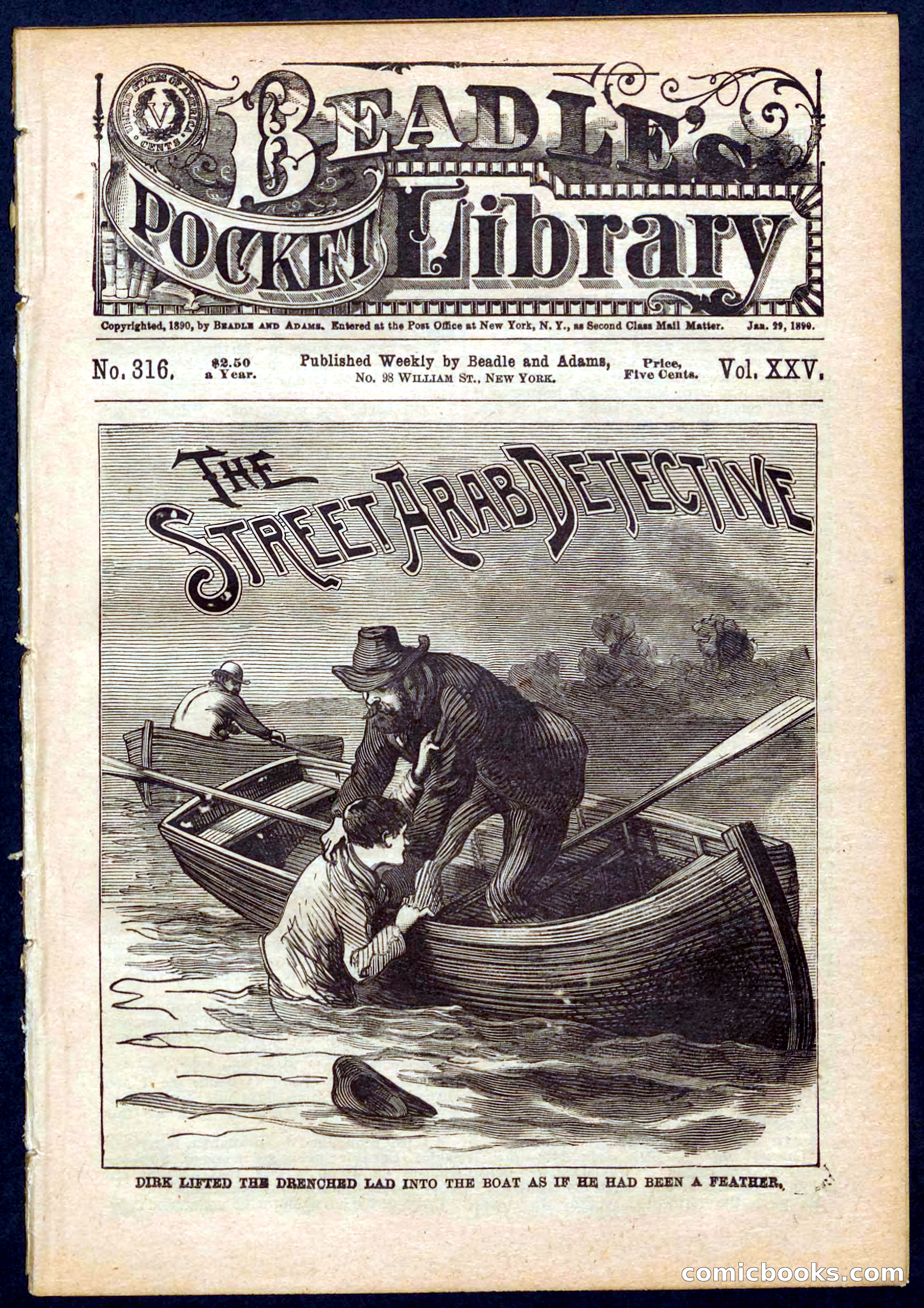 Beadle's Pocket Library No. 316: The Street Hard Detective — page 1 of 32