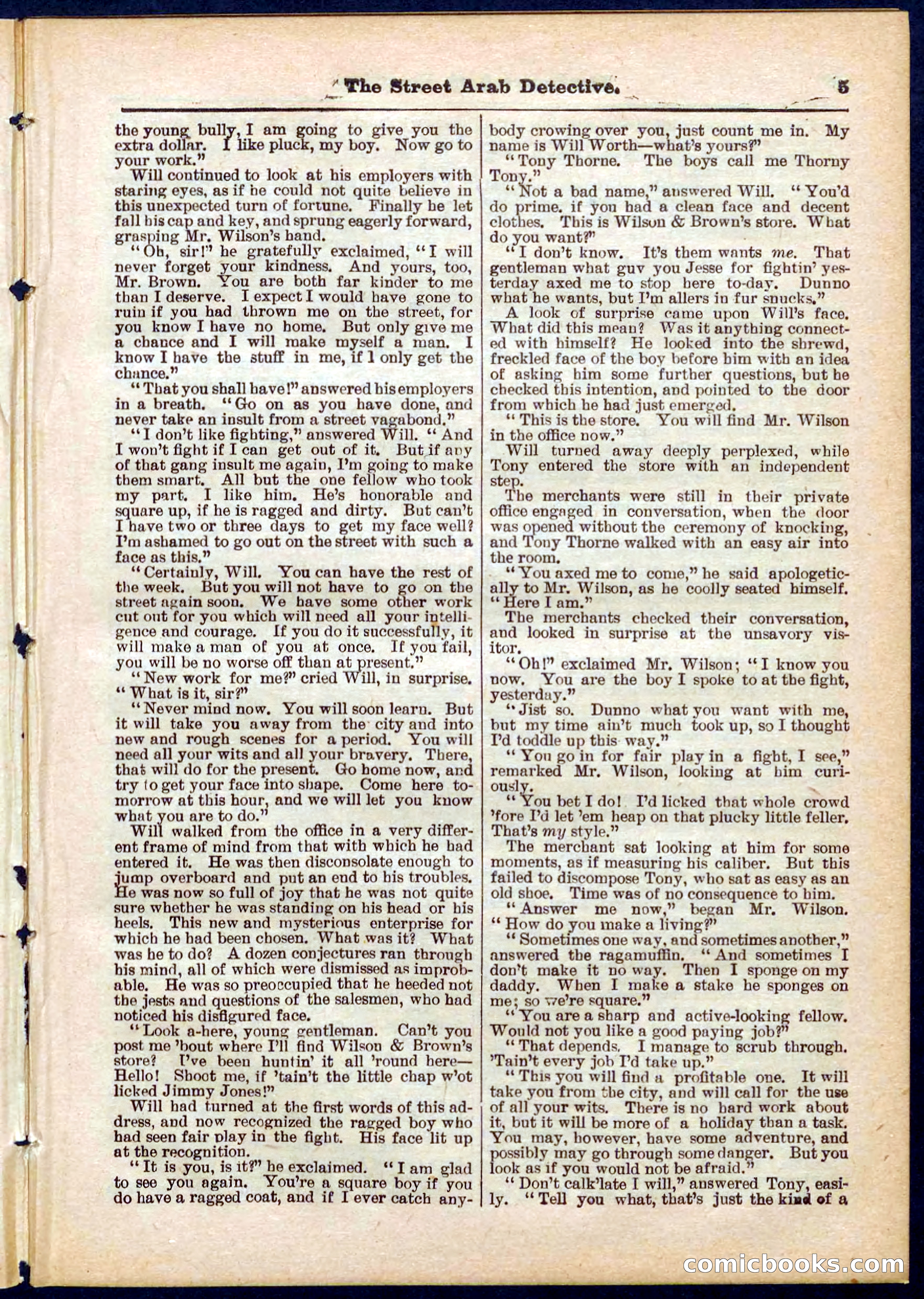 Beadle's Pocket Library No. 316: The Street Hard Detective — page 5 of 32