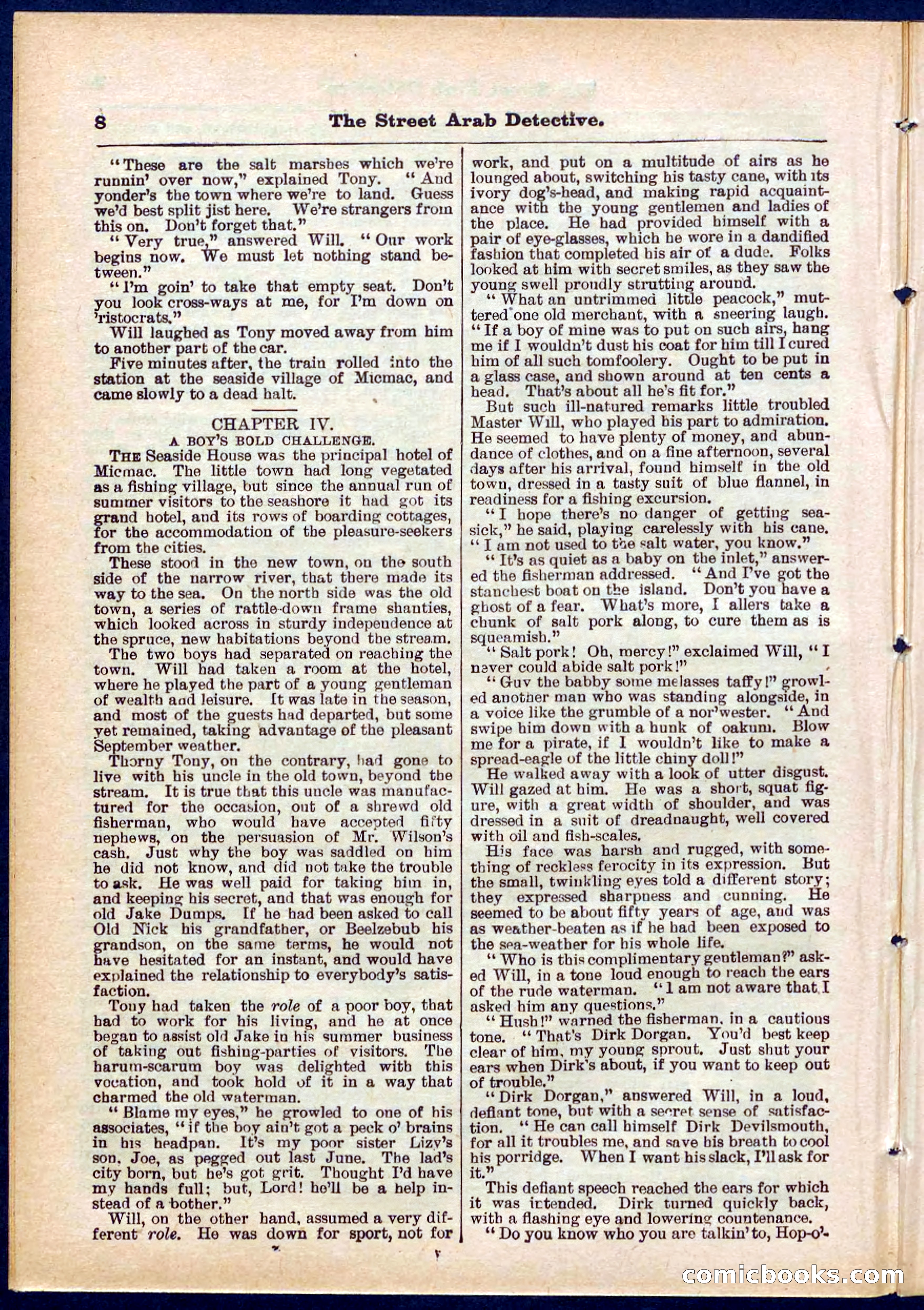 Beadle's Pocket Library No. 316: The Street Hard Detective — page 8 of 32