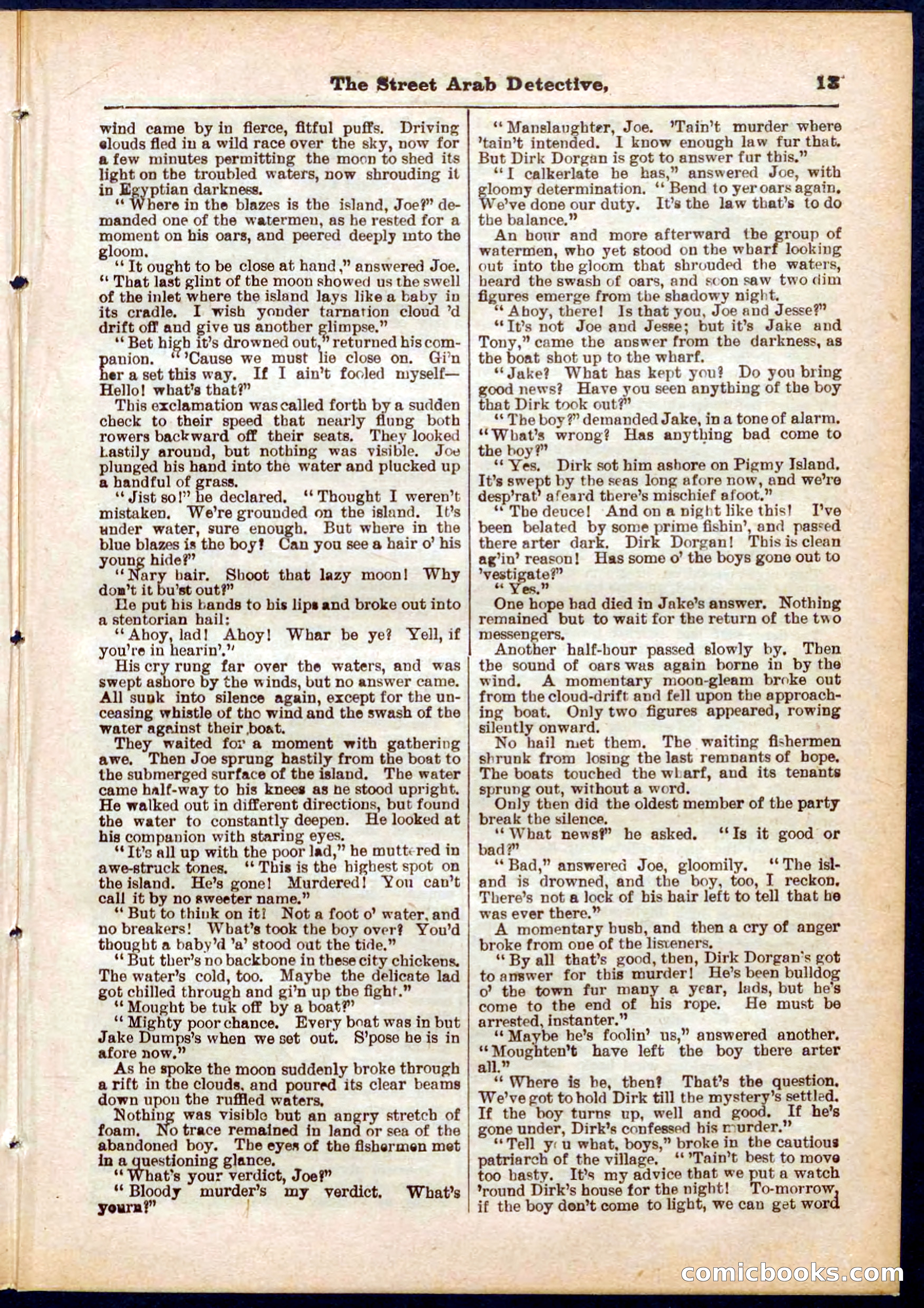 Beadle's Pocket Library No. 316: The Street Hard Detective — page 13 of 32