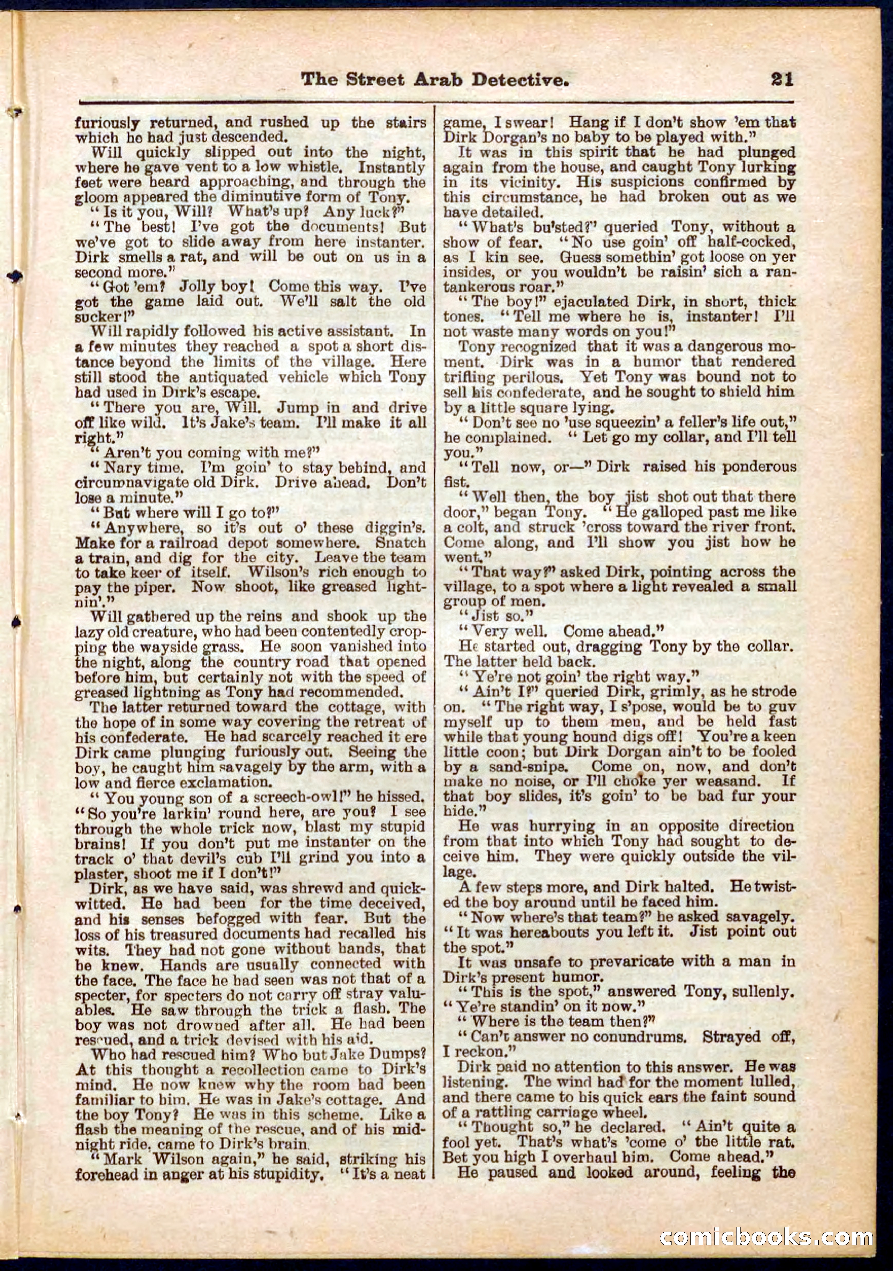 Beadle's Pocket Library No. 316: The Street Hard Detective — page 21 of 32