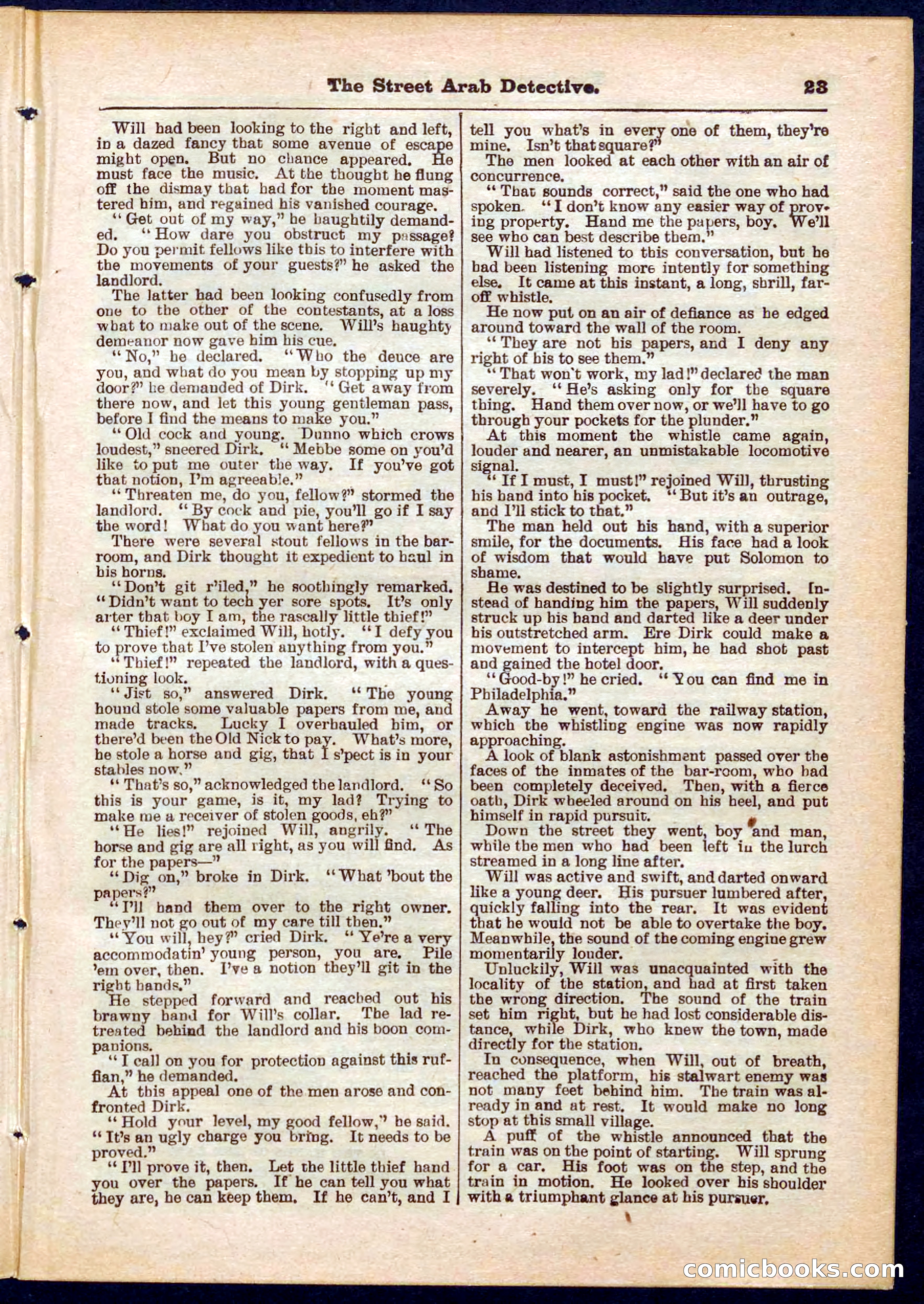 Beadle's Pocket Library No. 316: The Street Hard Detective — page 23 of 32