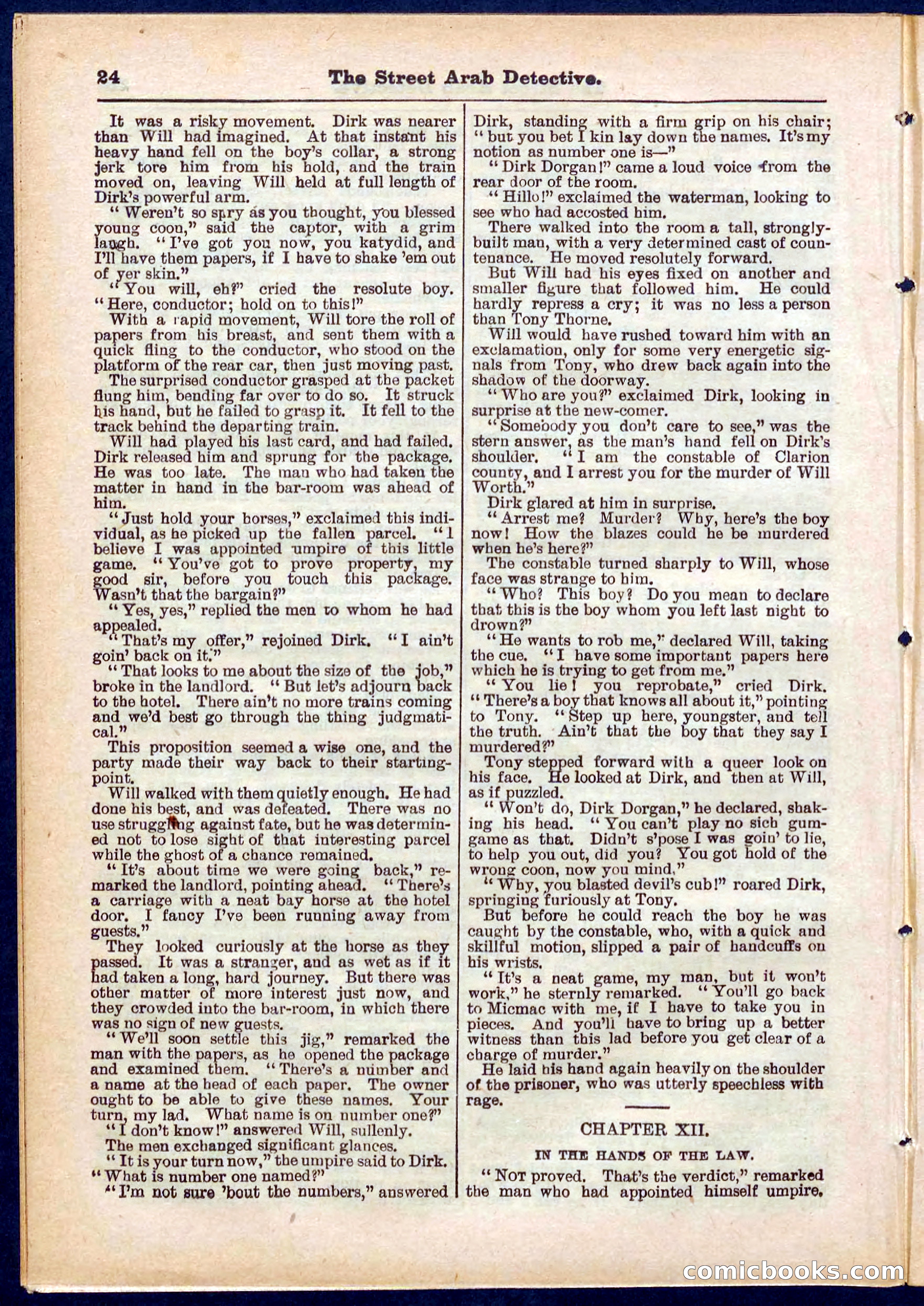 Beadle's Pocket Library No. 316: The Street Hard Detective — page 24 of 32