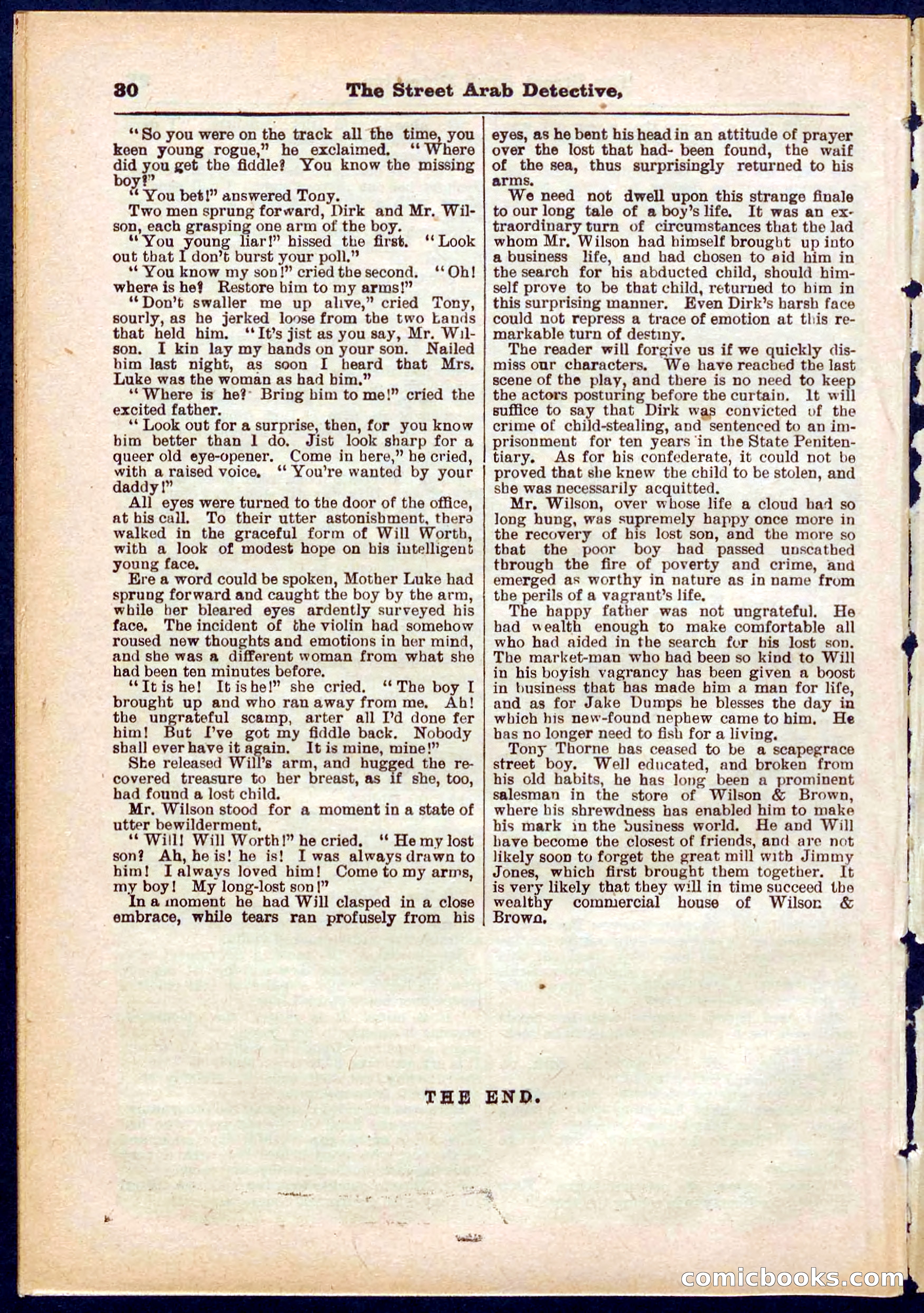 Beadle's Pocket Library No. 316: The Street Hard Detective — page 30 of 32