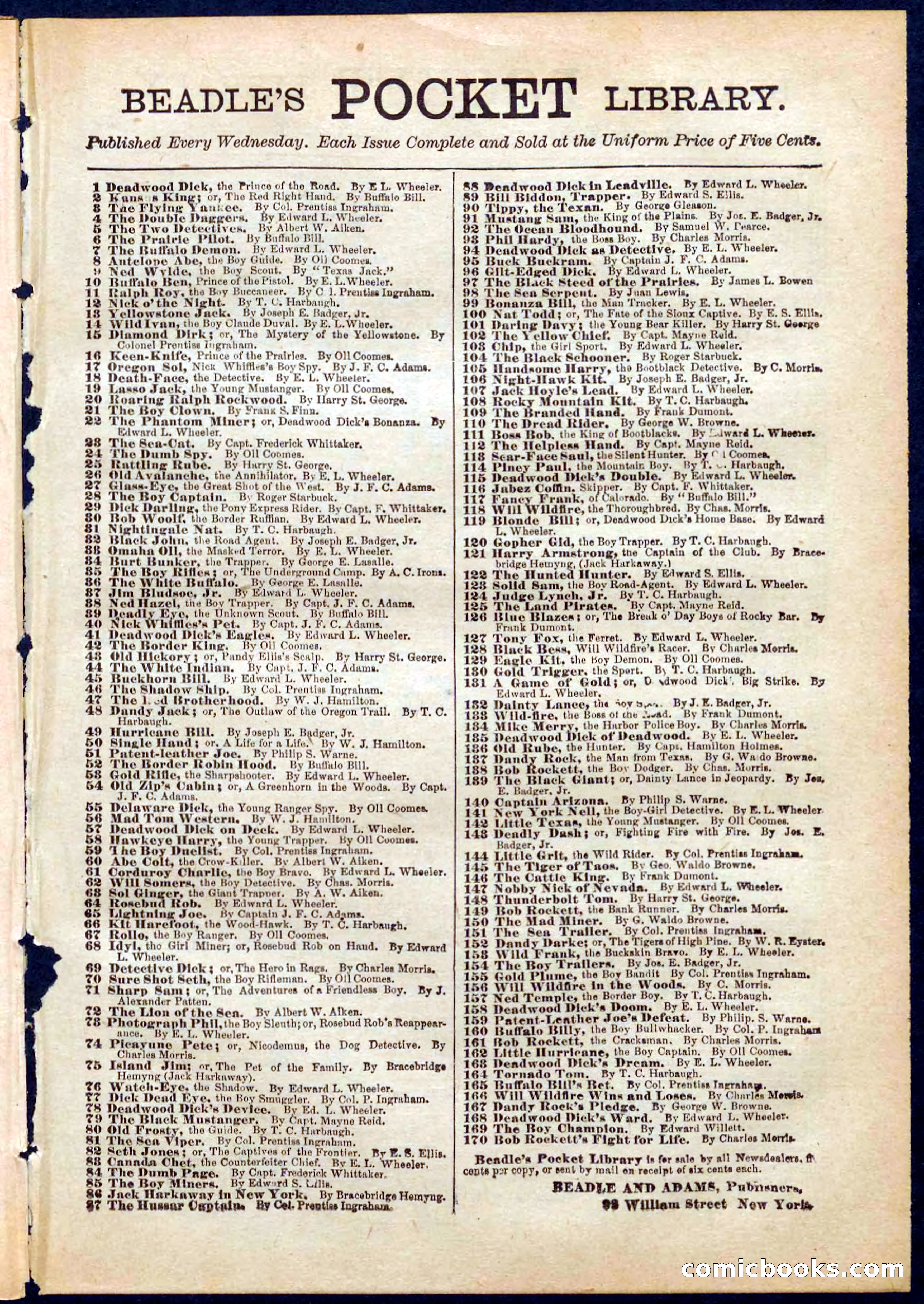 Beadle's Pocket Library No. 316: The Street Hard Detective — page 31 of 32