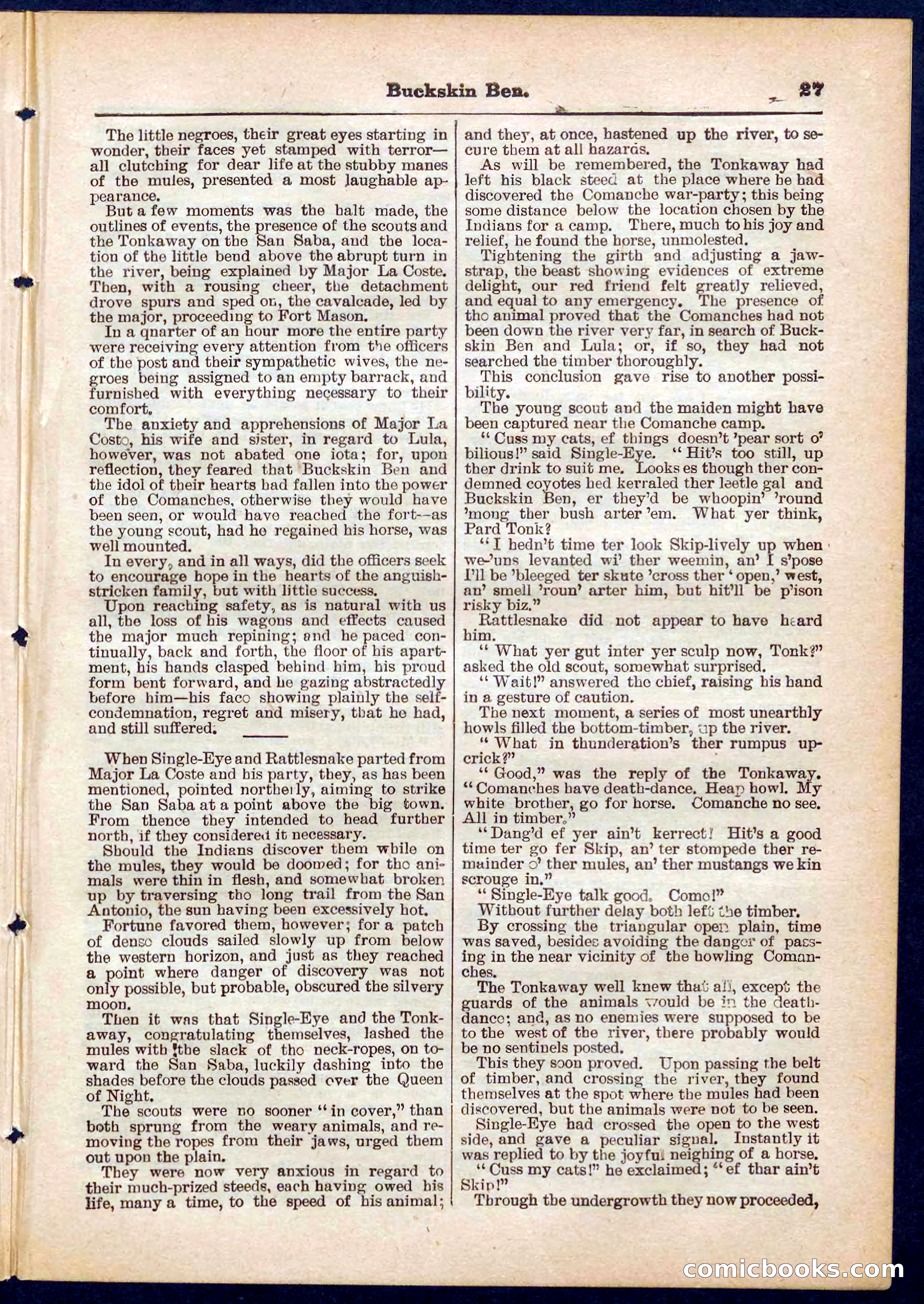 Beadle's Pocket Library No. 317 — page 27 of 32