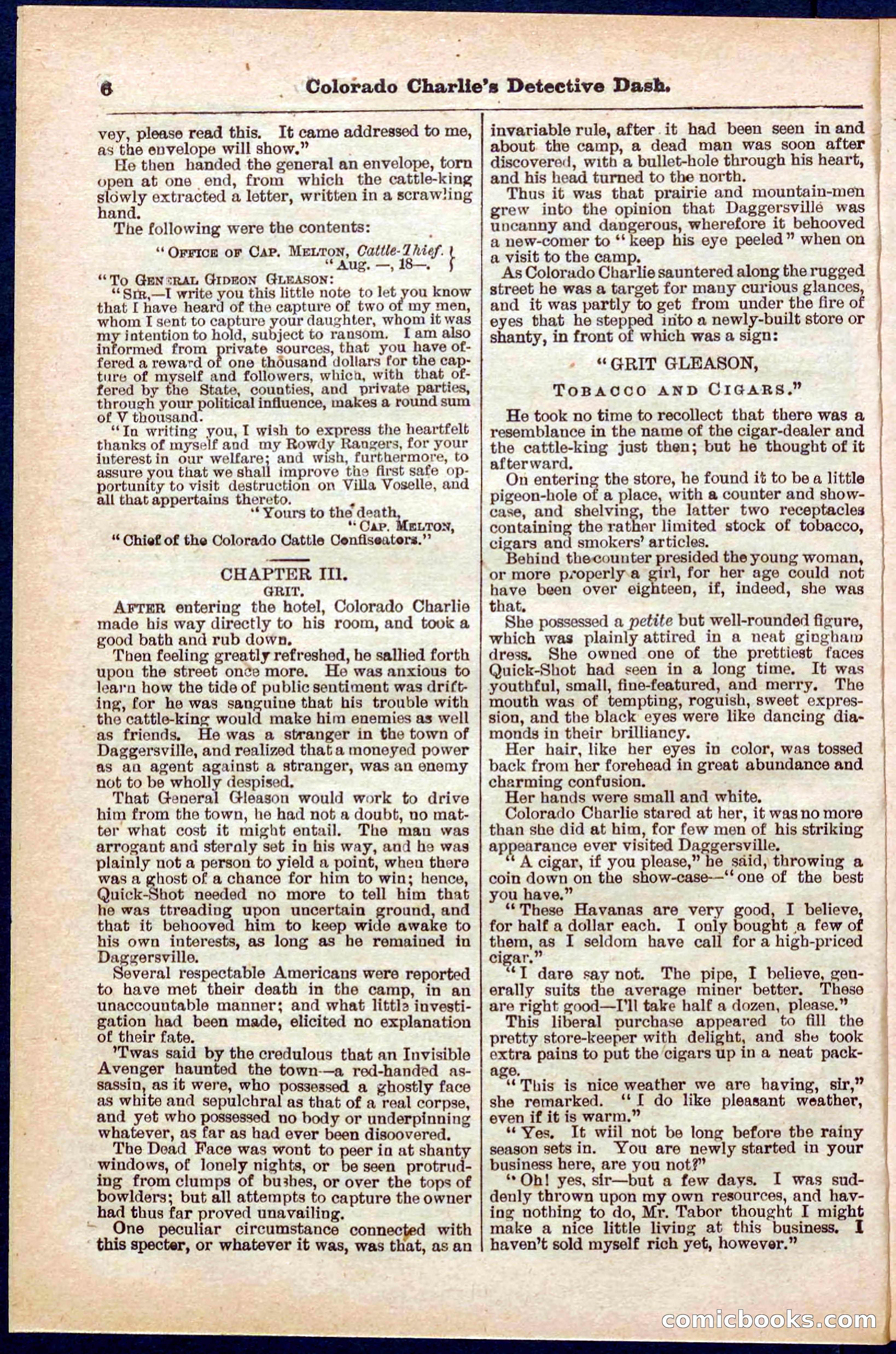 Beadle's Pocket Library No. 318 — page 6 of 32