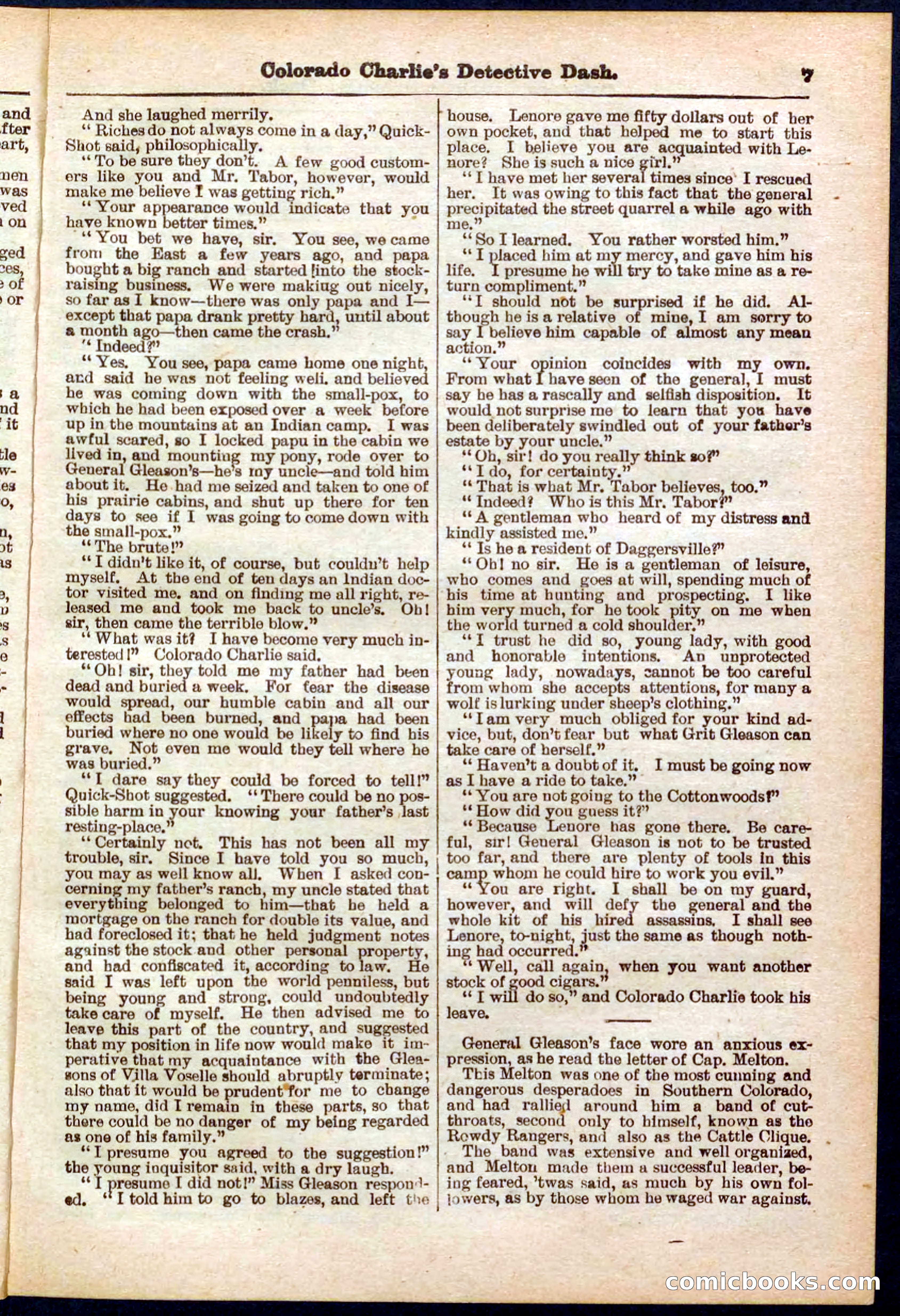 Beadle's Pocket Library No. 318 — page 7 of 32