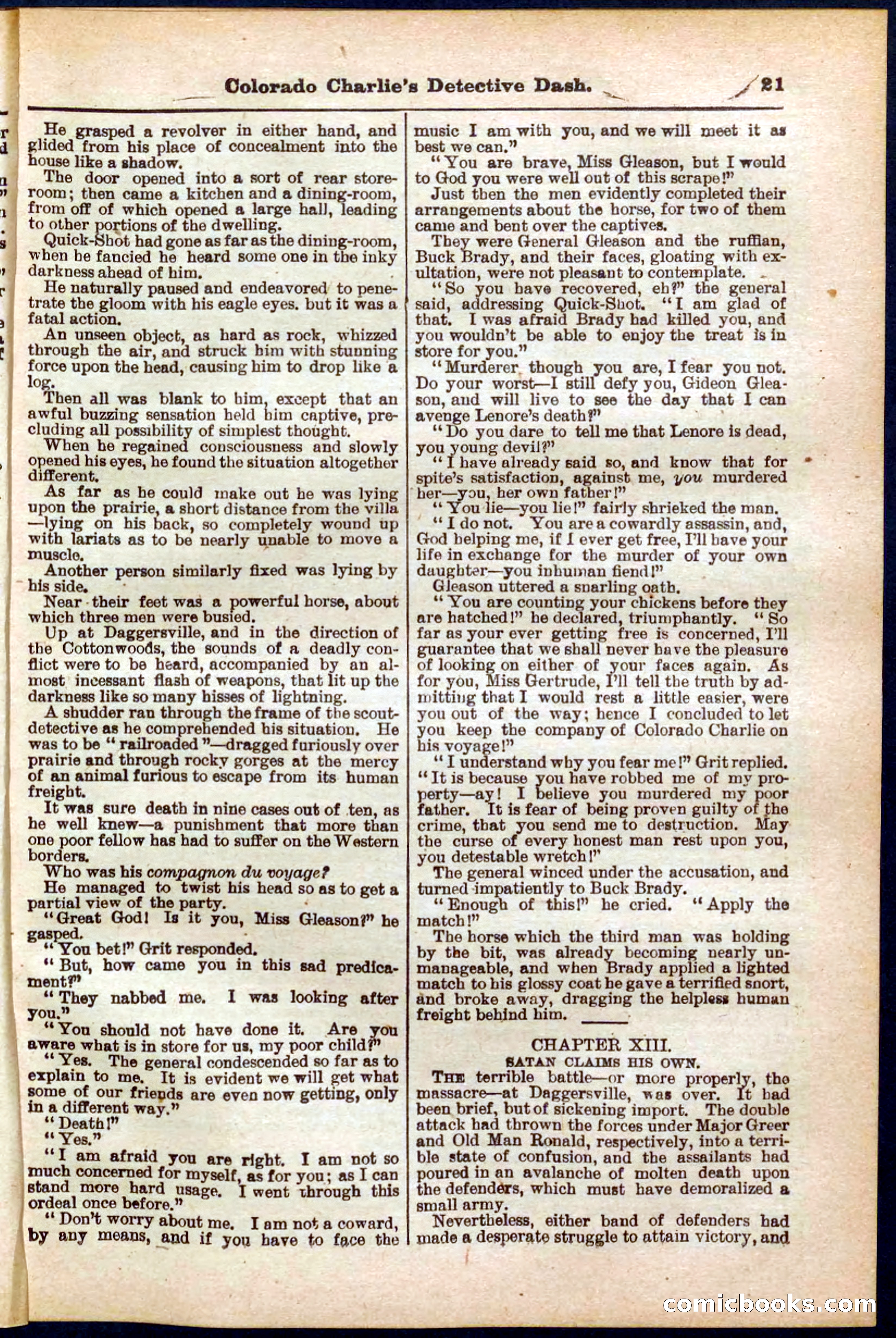 Beadle's Pocket Library No. 318 — page 21 of 32