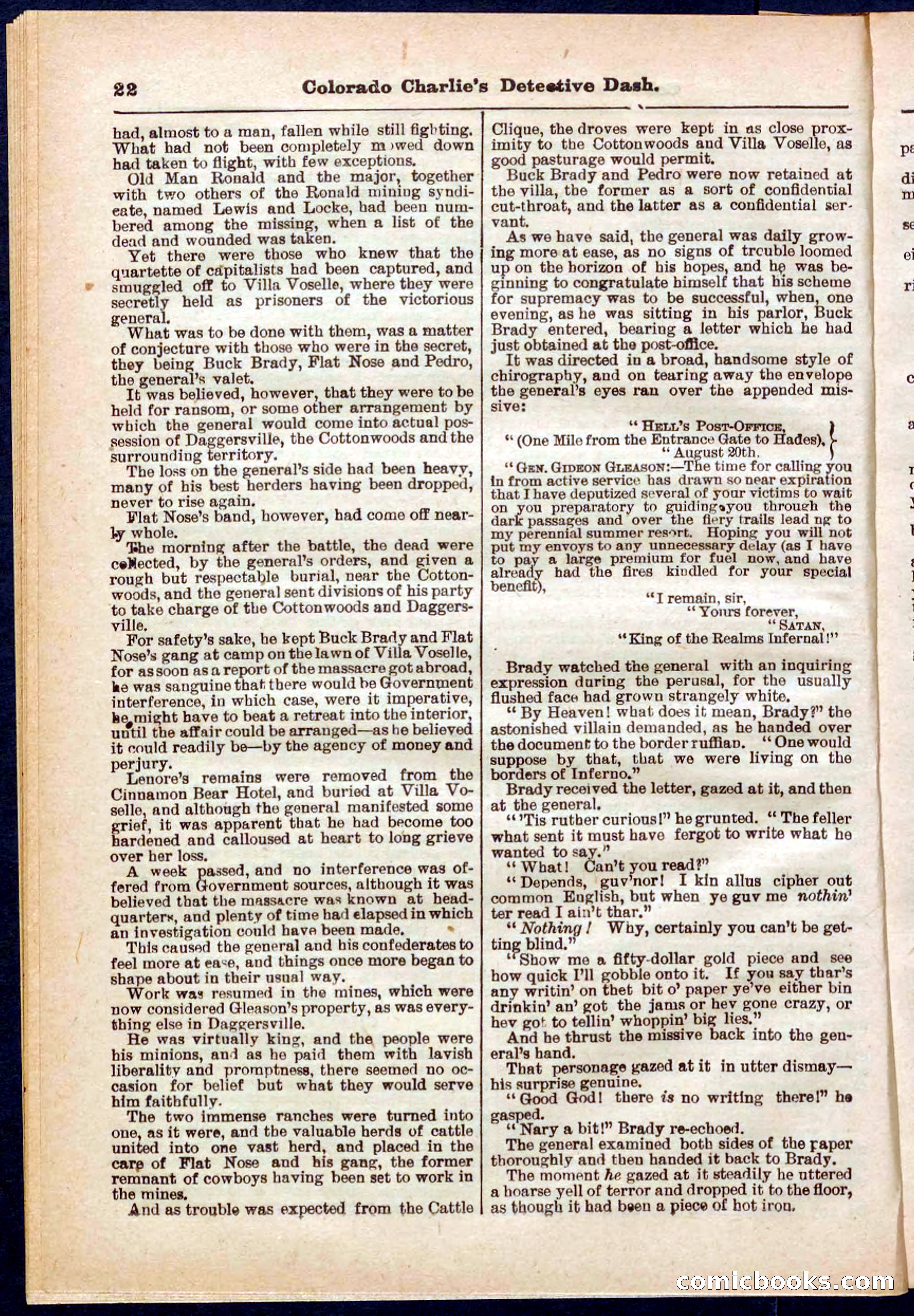 Beadle's Pocket Library No. 318 — page 22 of 32
