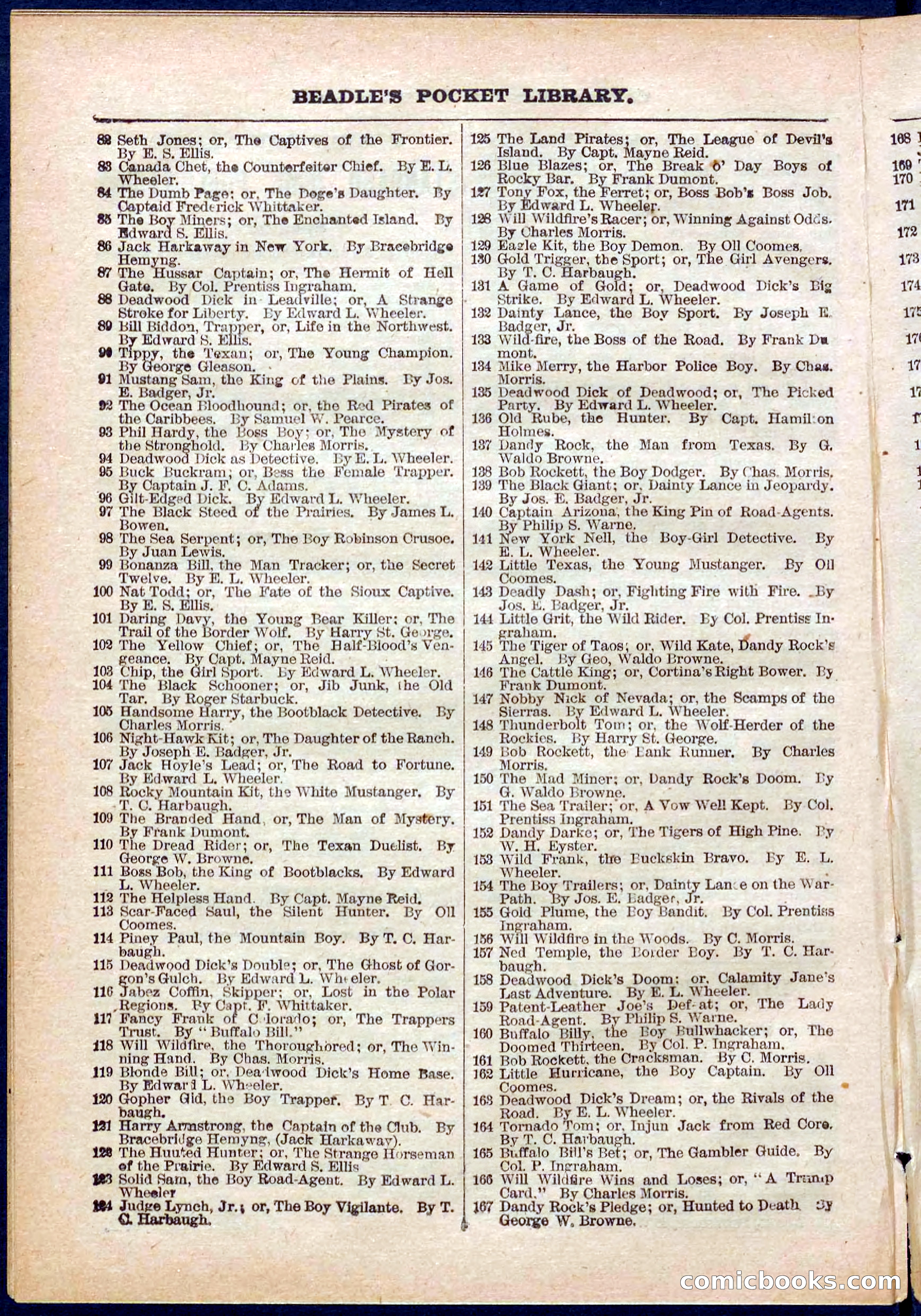 Beadle's Pocket Library No. 318 — page 30 of 32