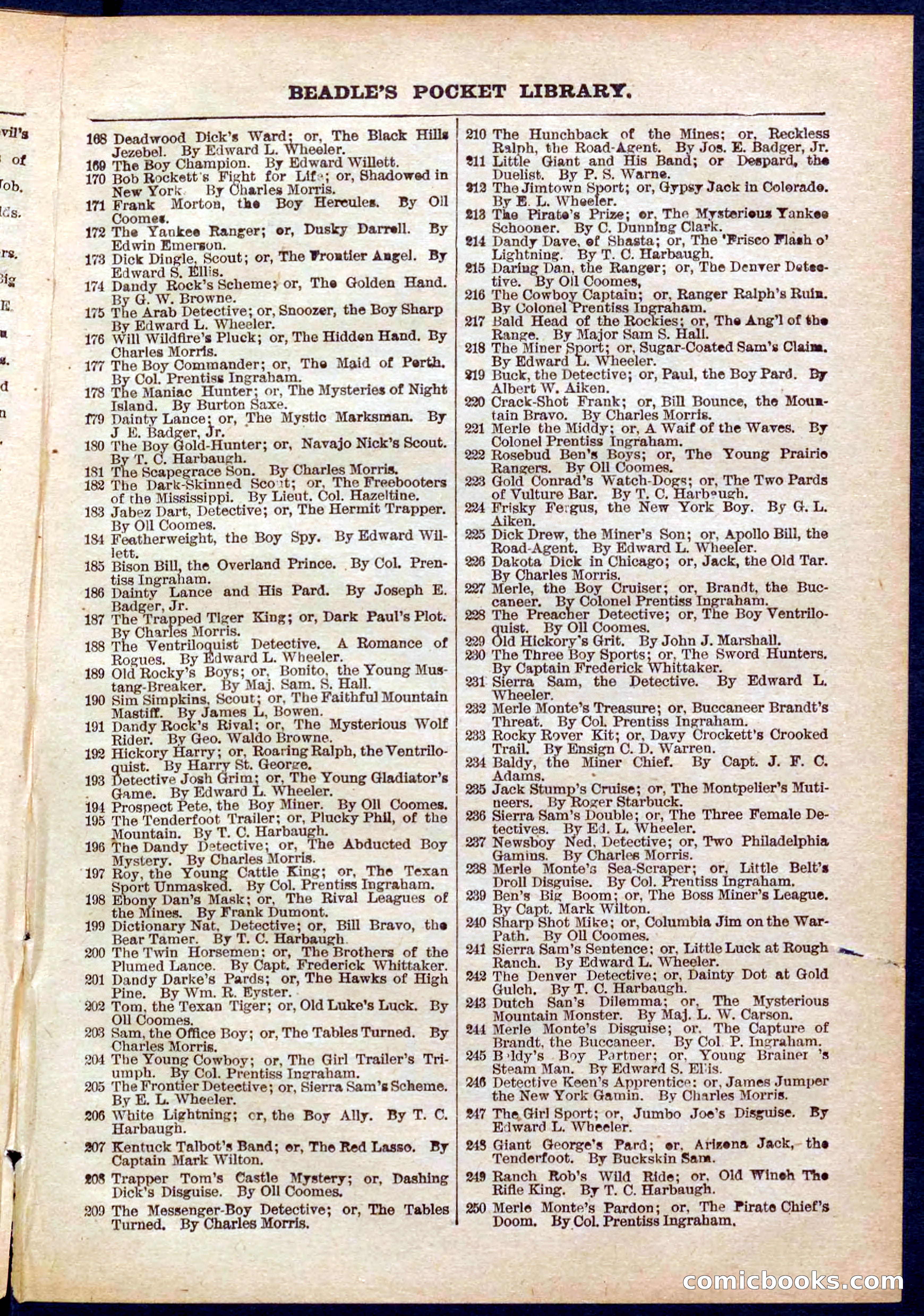 Beadle's Pocket Library No. 318 — page 31 of 32