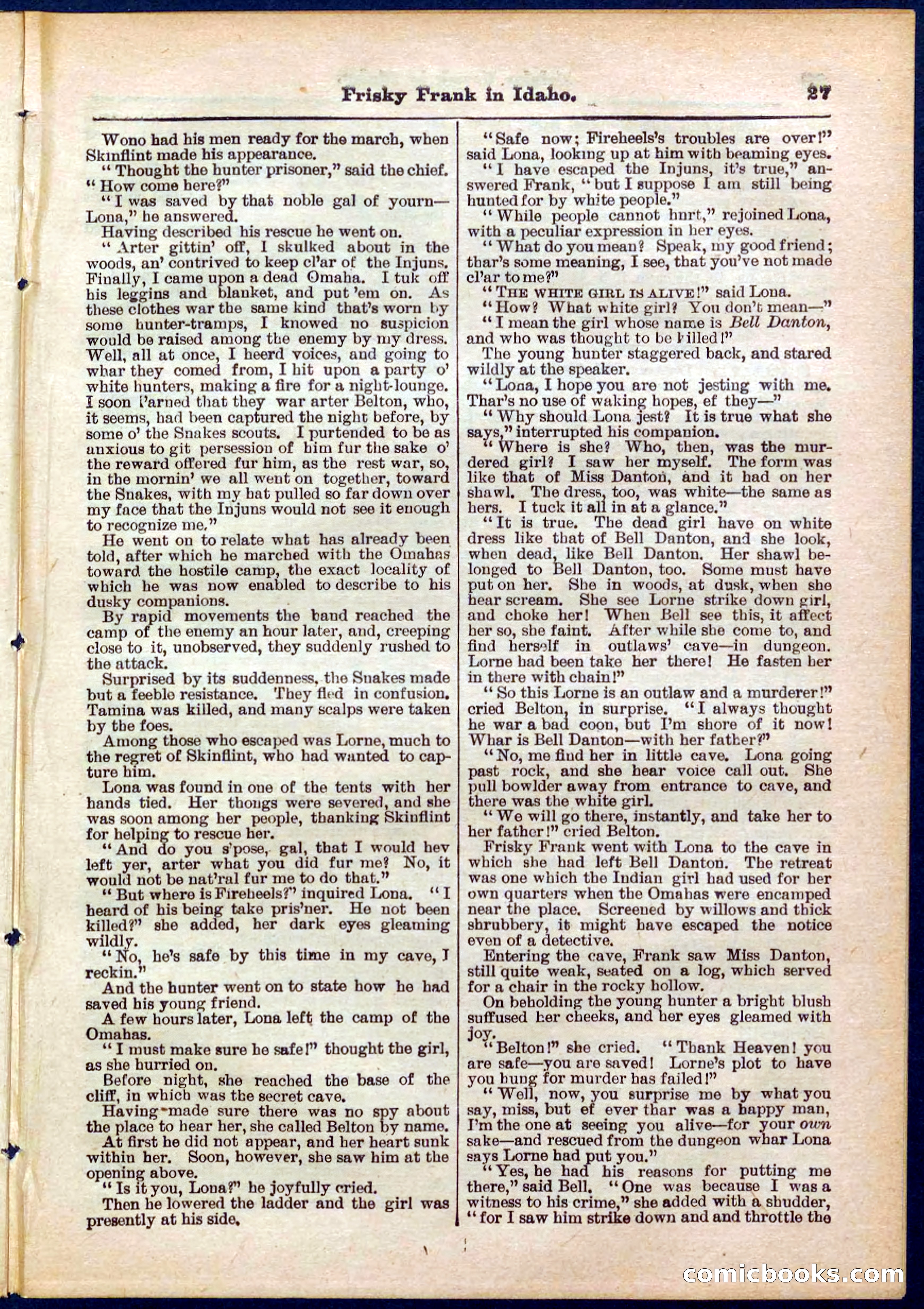 Beadle's Pocket Library No. 319 — page 27 of 32