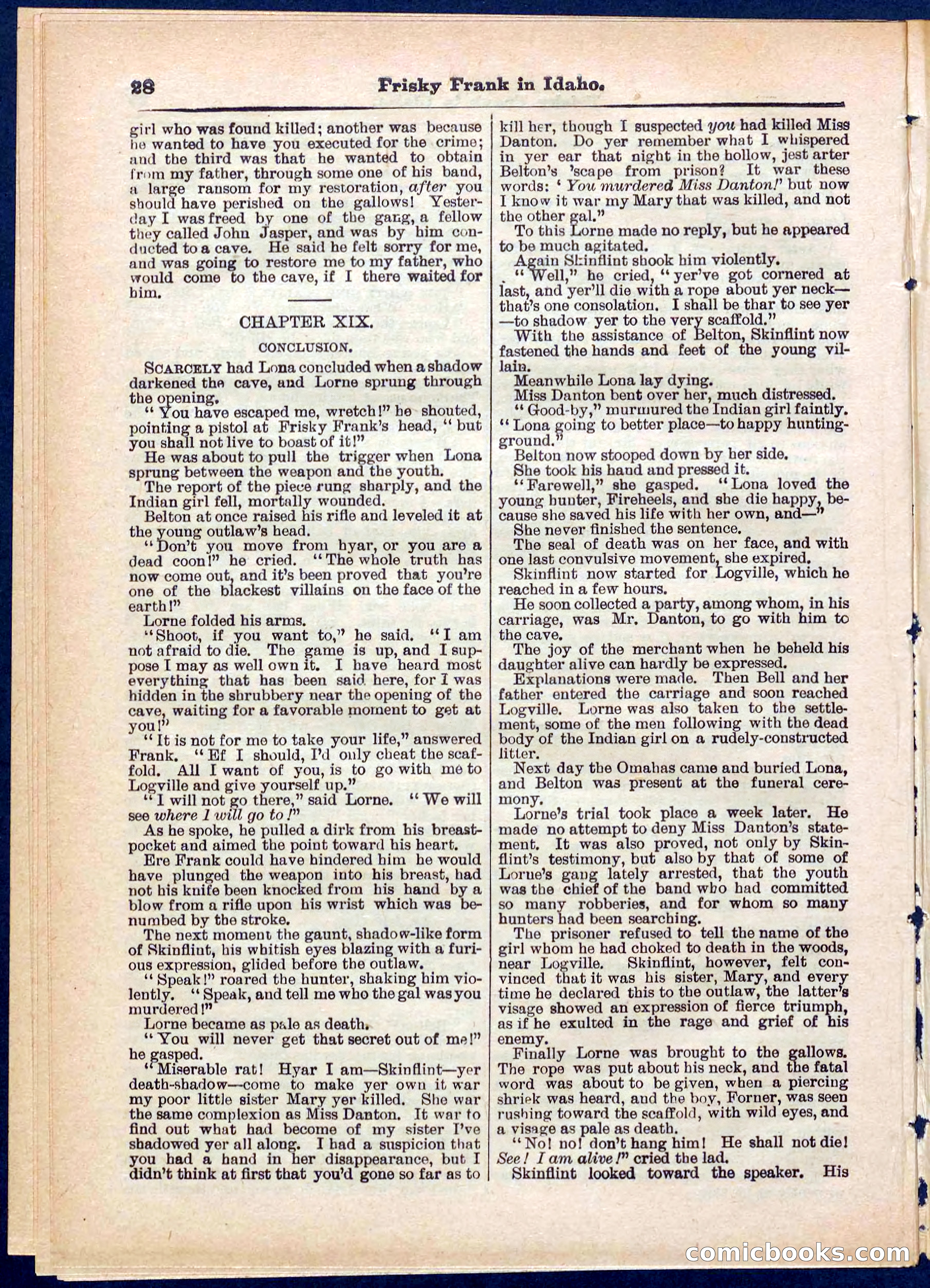 Beadle's Pocket Library No. 319 — page 28 of 32