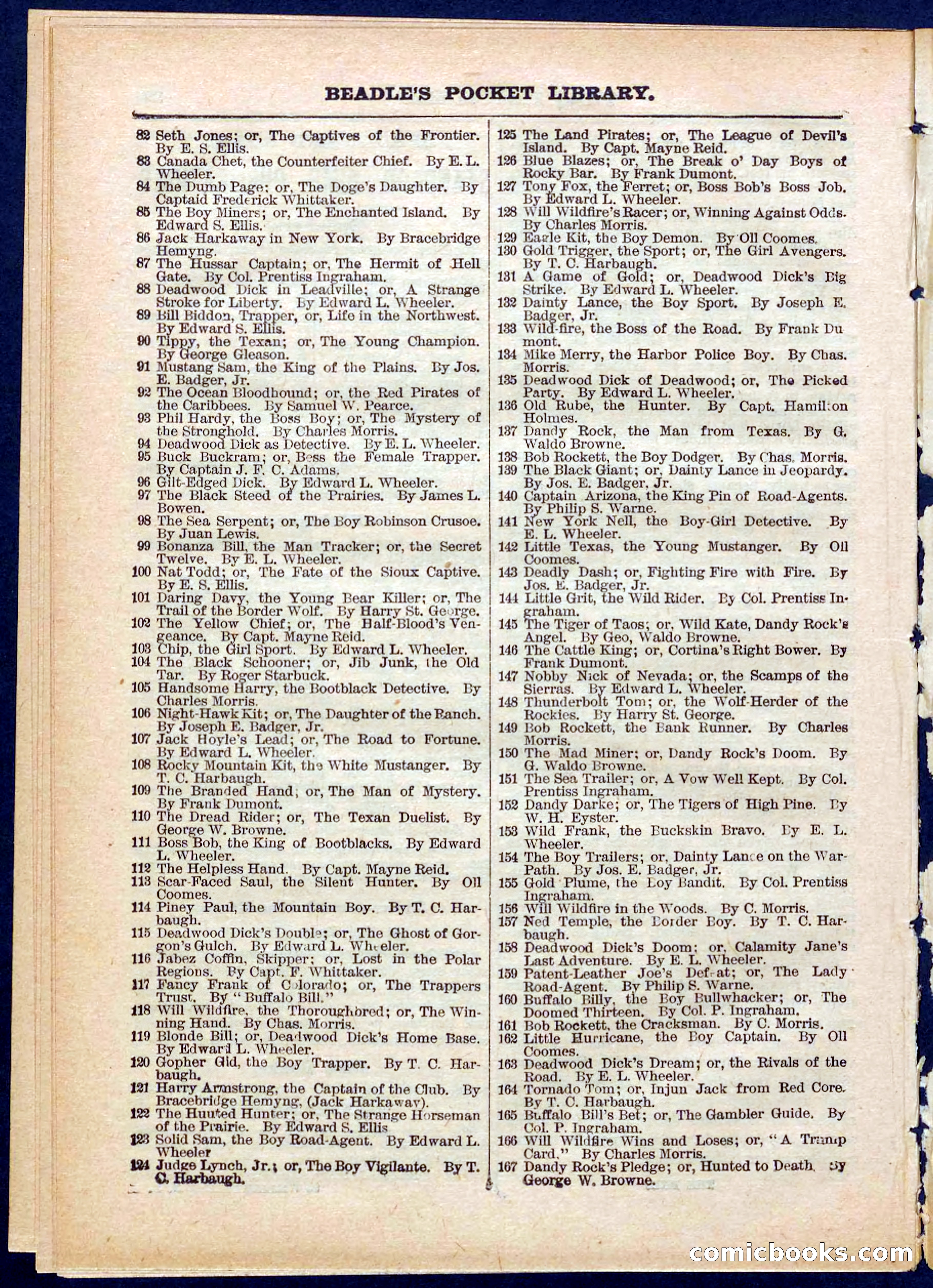 Beadle's Pocket Library No. 319 — page 30 of 32