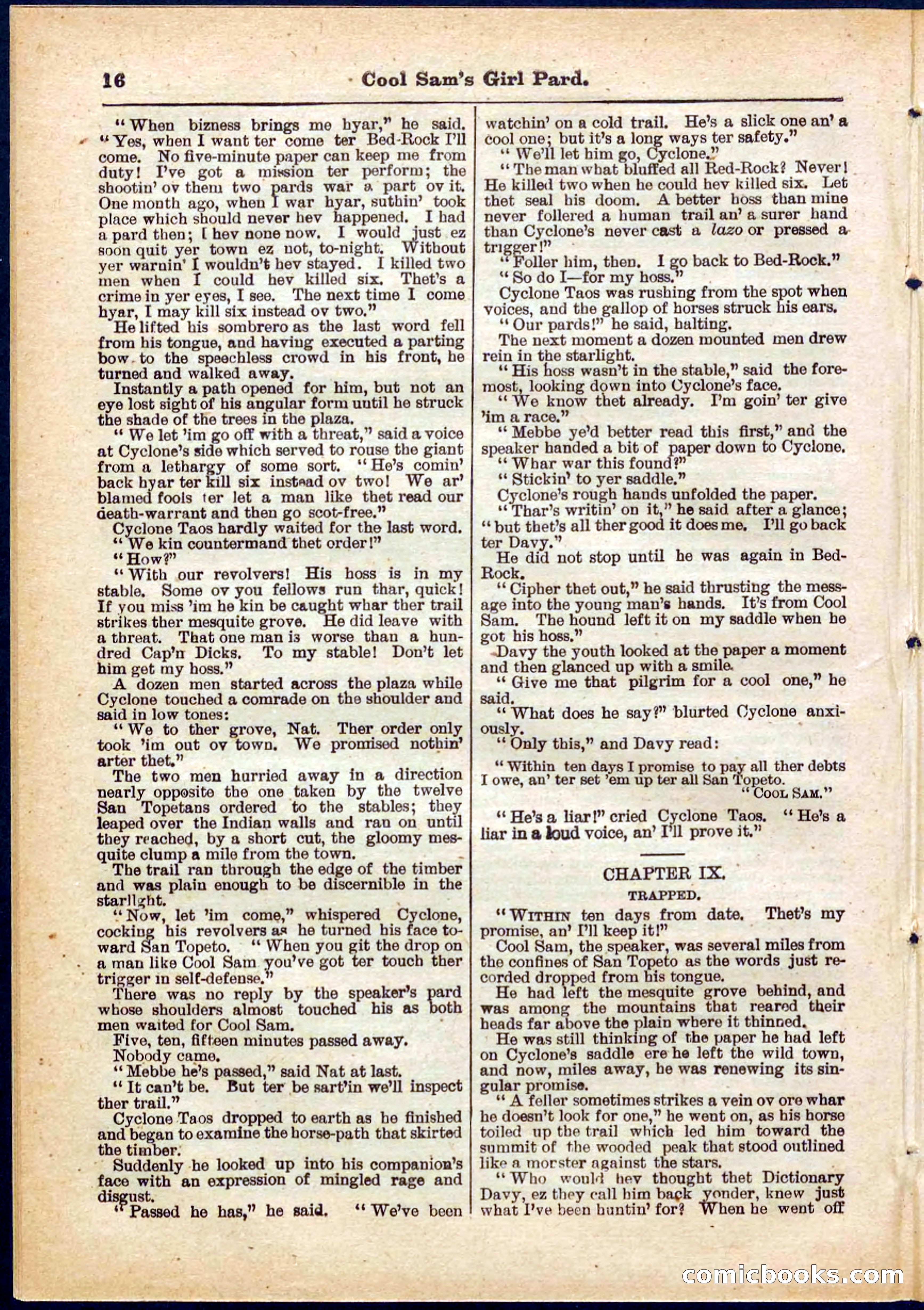 Beadle's Pocket Library No. 320 — page 16 of 32