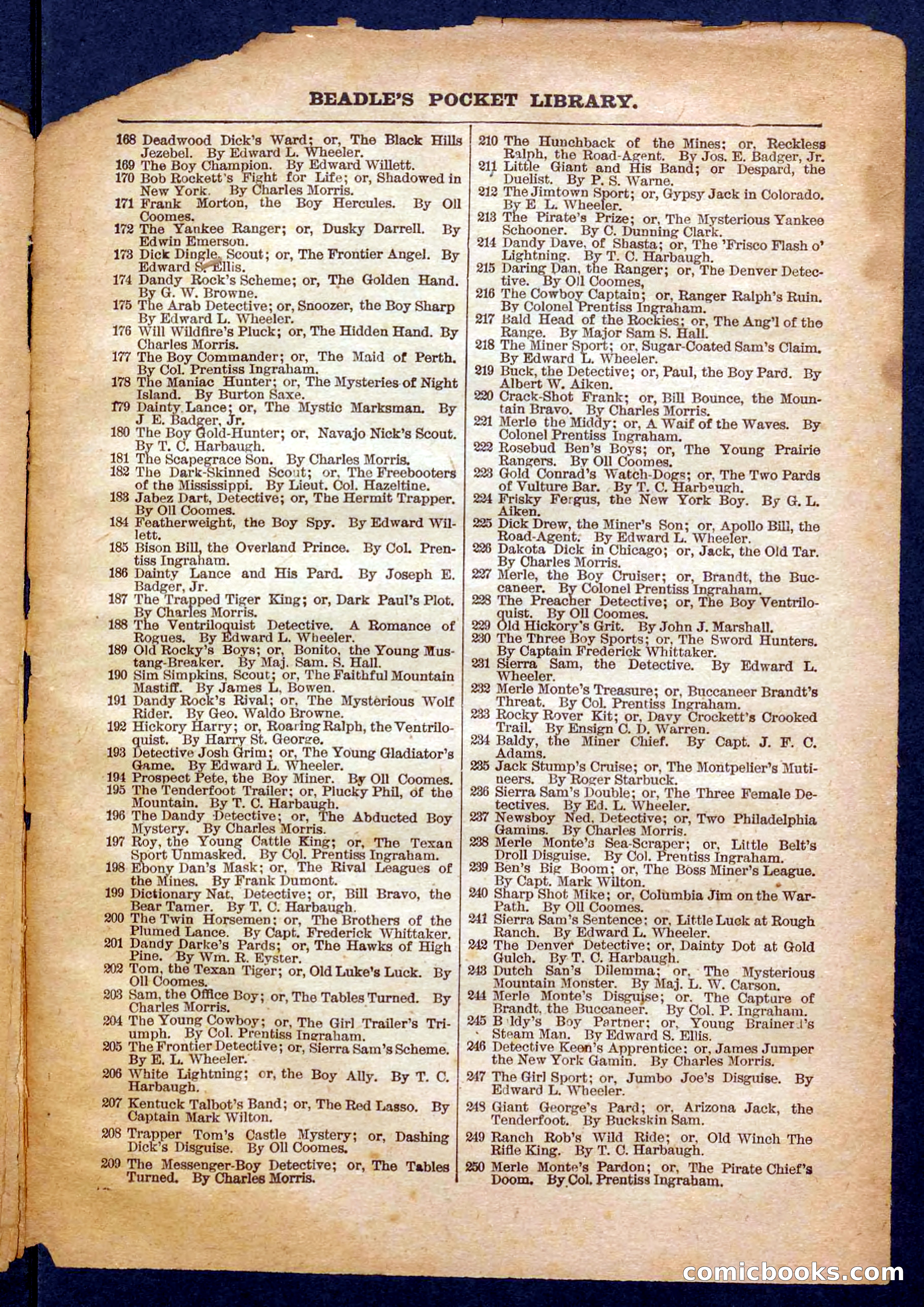 Beadle's Pocket Library No. 326 — page 31 of 32