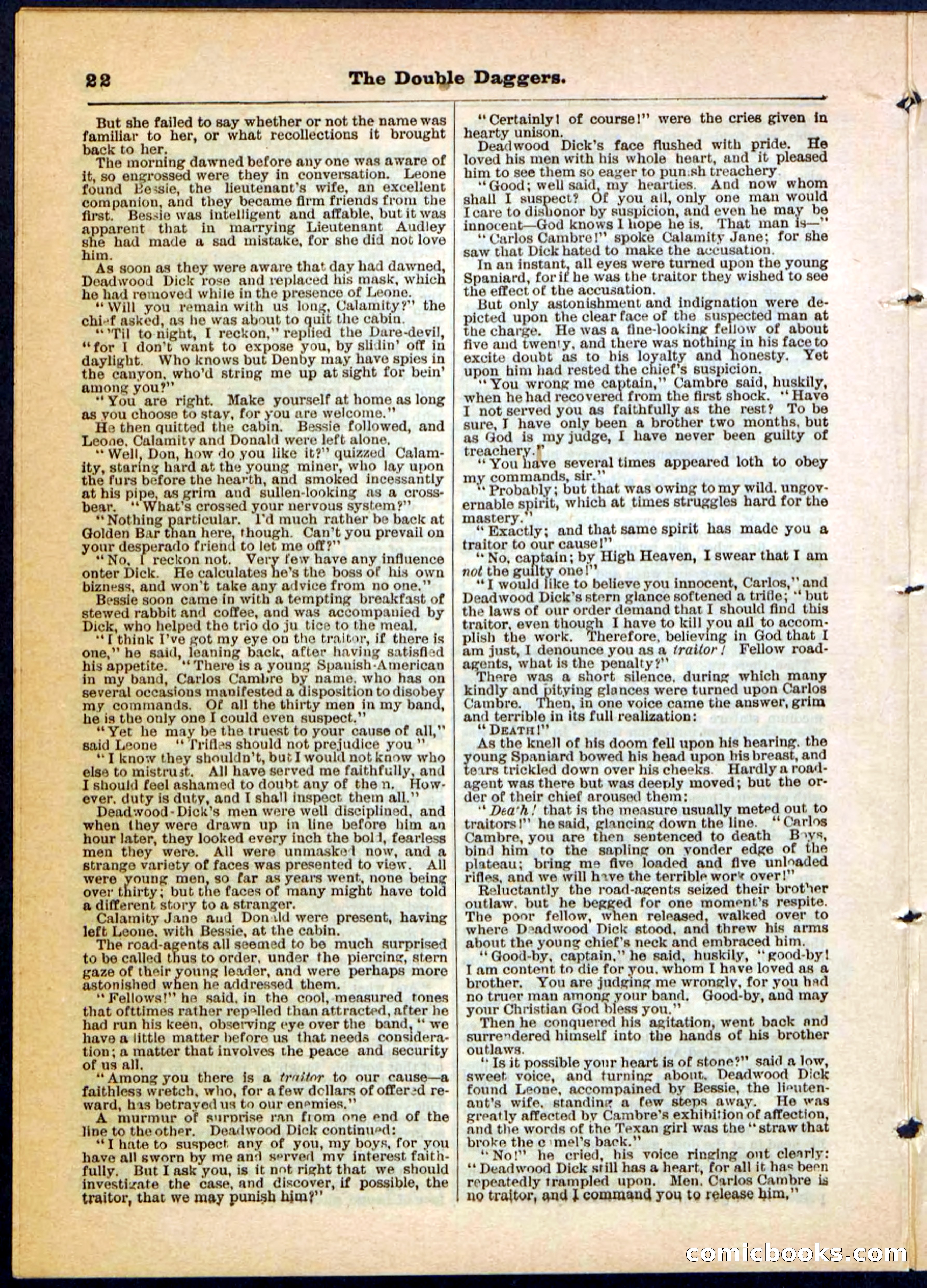Beadle's Pocket Library No. 4 — page 22 of 32