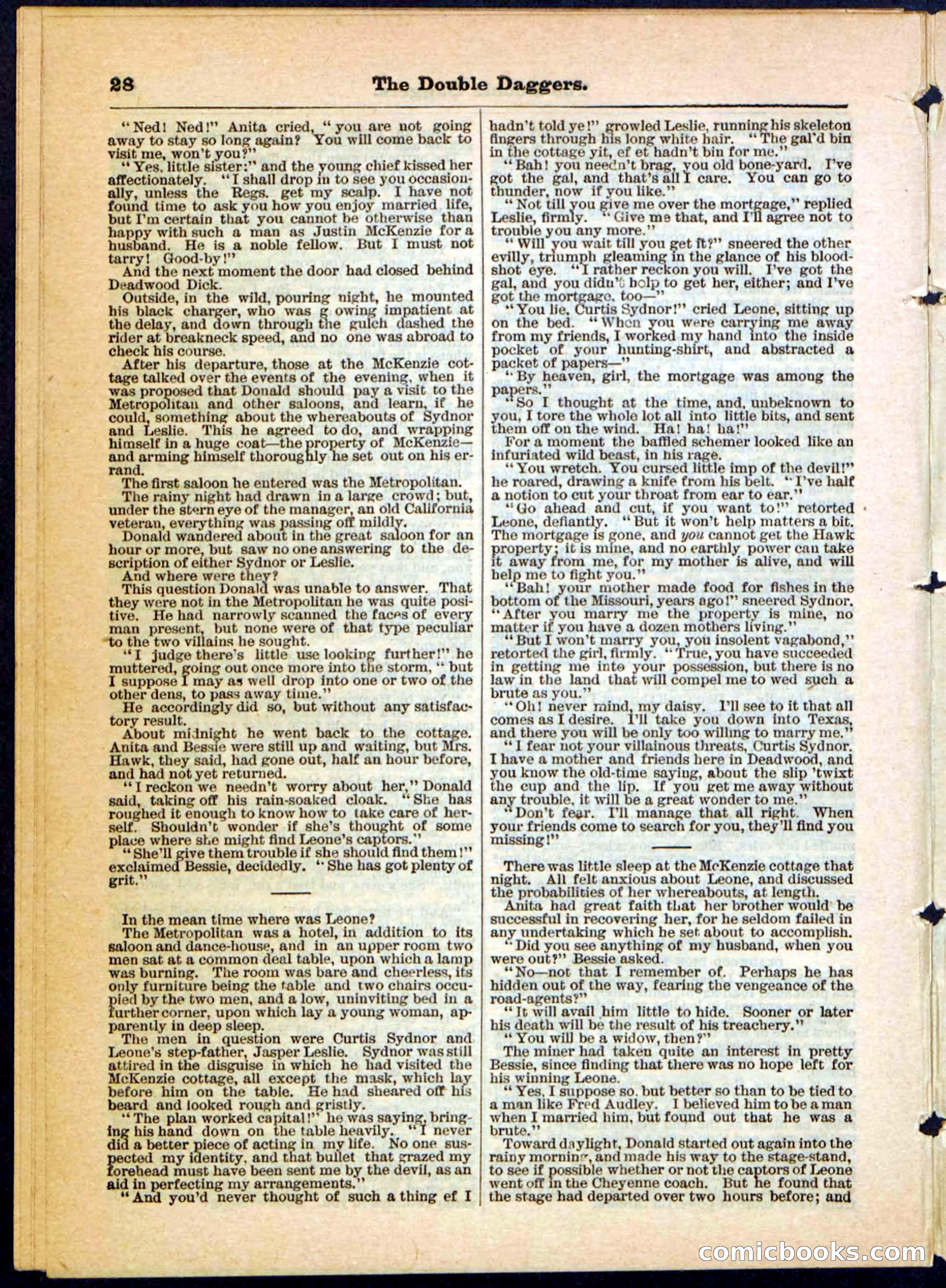 Beadle's Pocket Library No. 4 — page 28 of 32