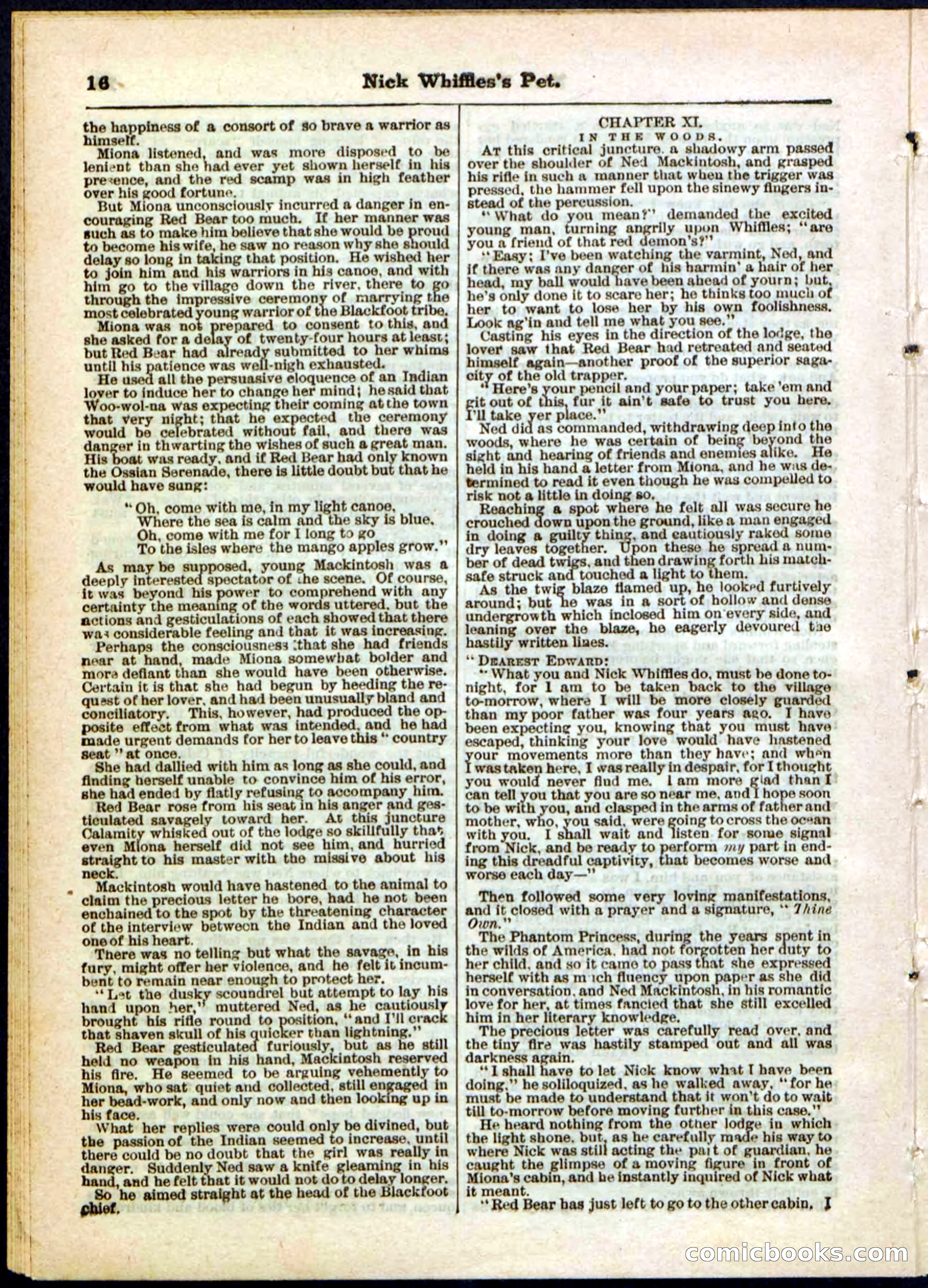 Beadle's Pocket Library, No. 40 — page 16 of 32