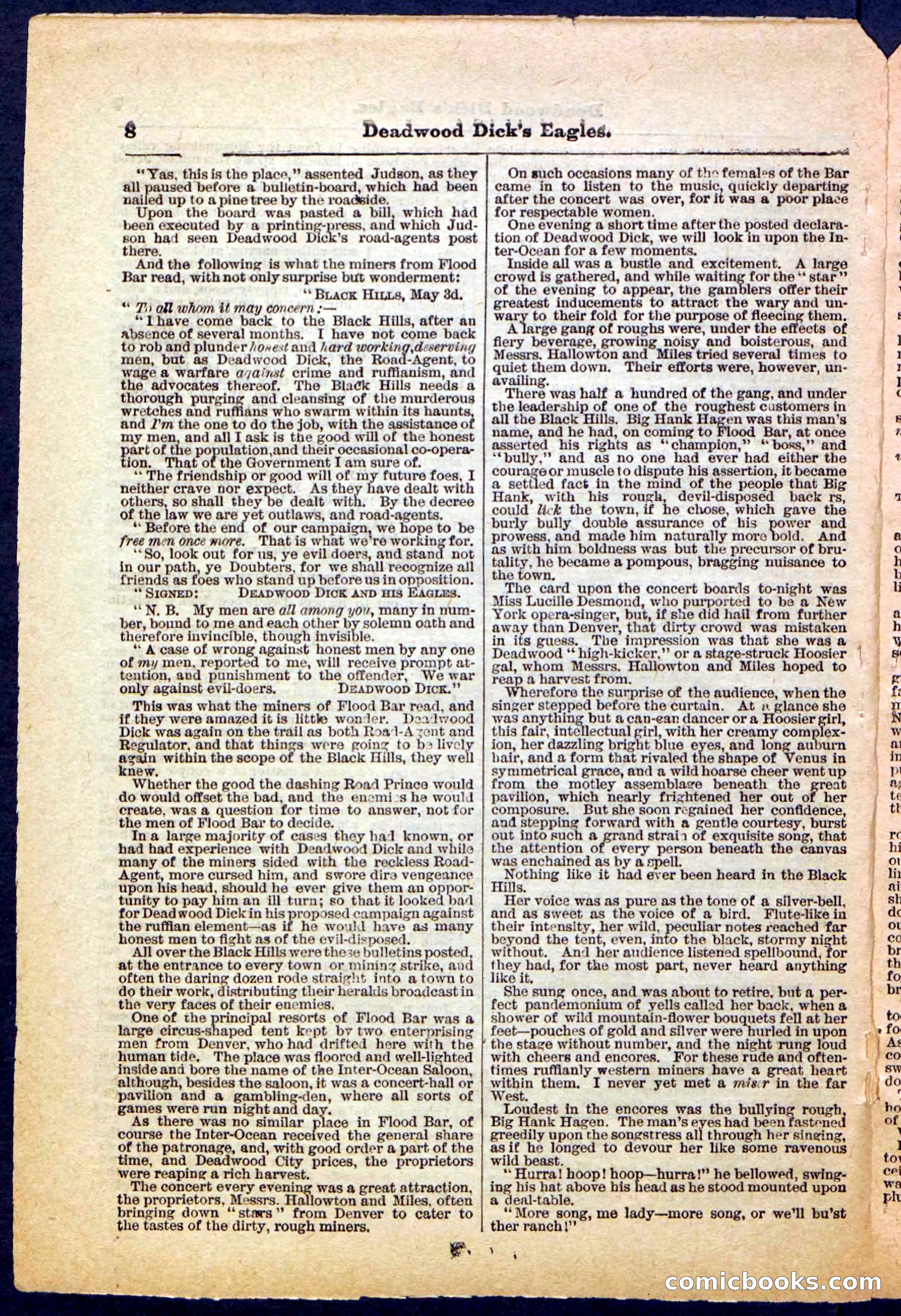 Beadle's Pocket Library, Vol. IV, No. 41 — page 8 of 32