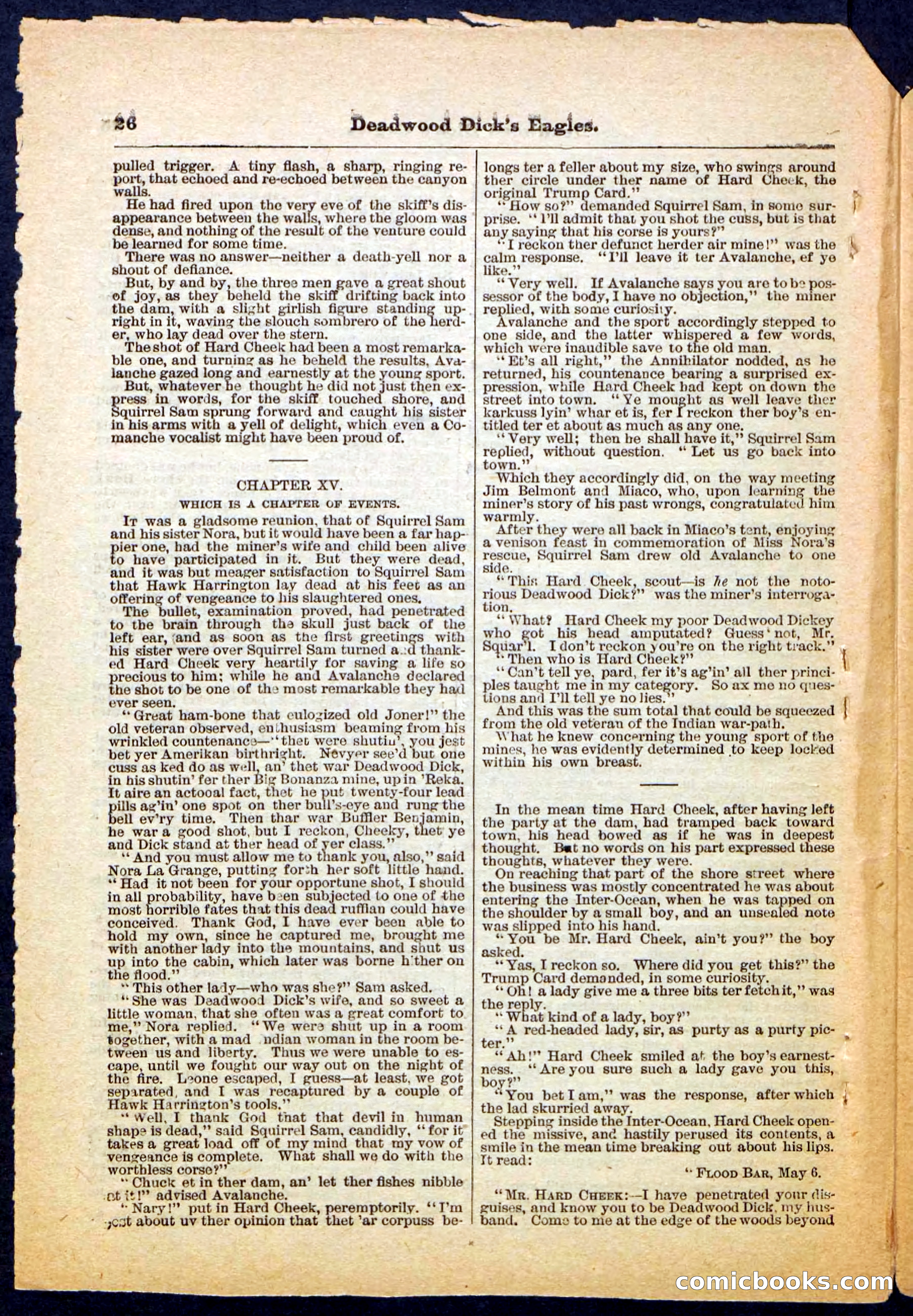Beadle's Pocket Library, Vol. IV, No. 41 — page 26 of 32