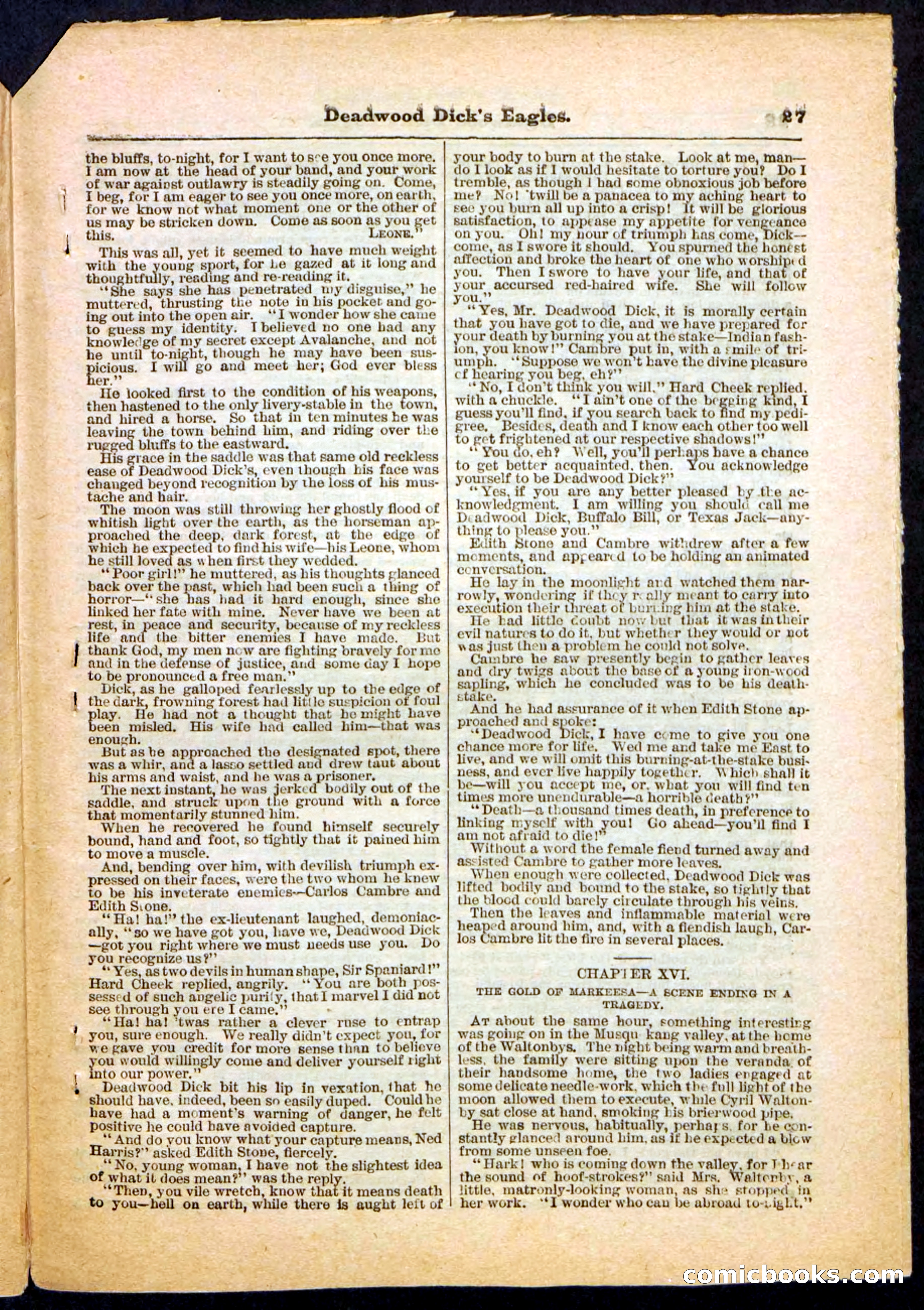 Beadle's Pocket Library, Vol. IV, No. 41 — page 27 of 32