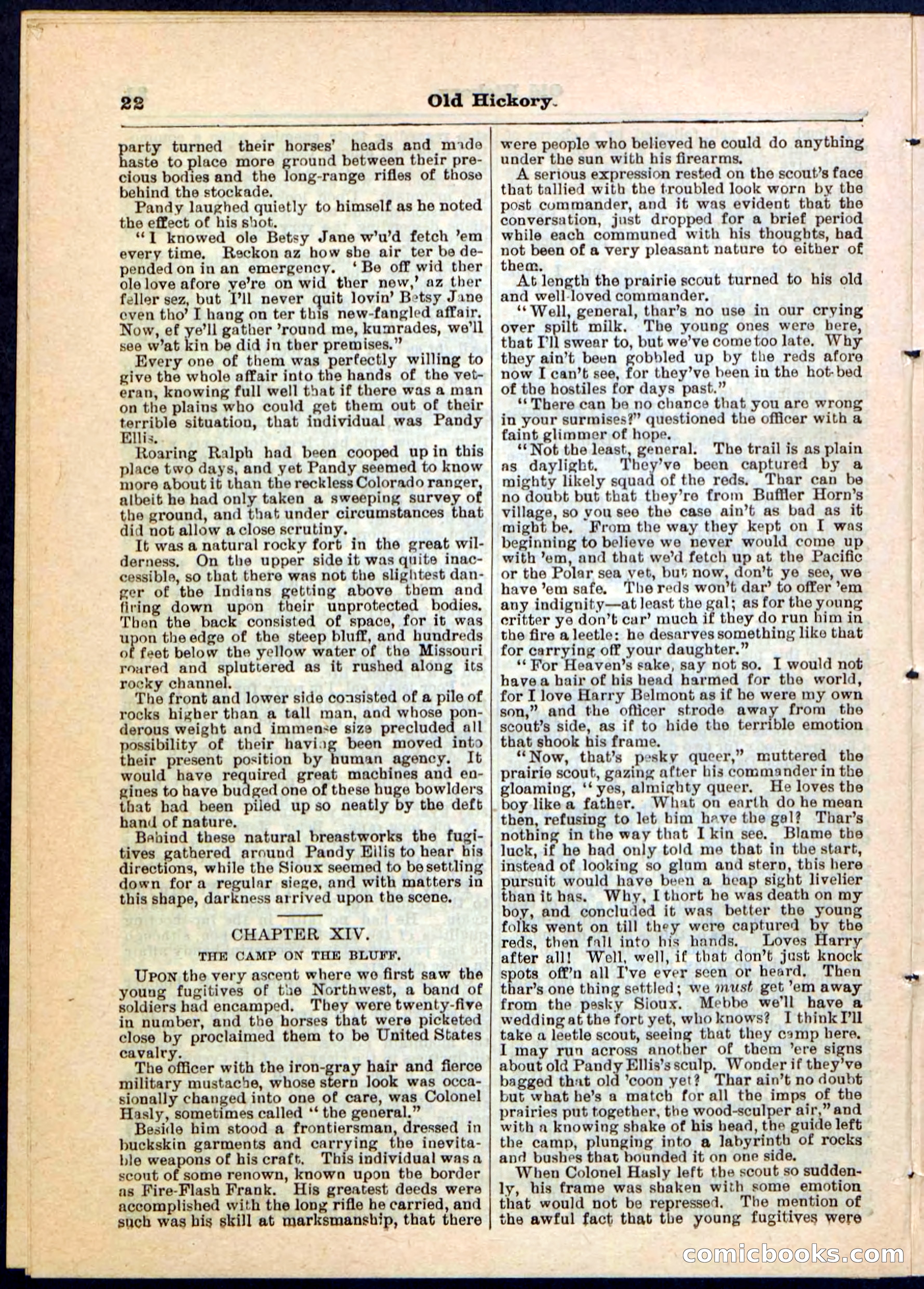 Beadle's Pocket Library, Vol. IV, No. 43 — page 22 of 32