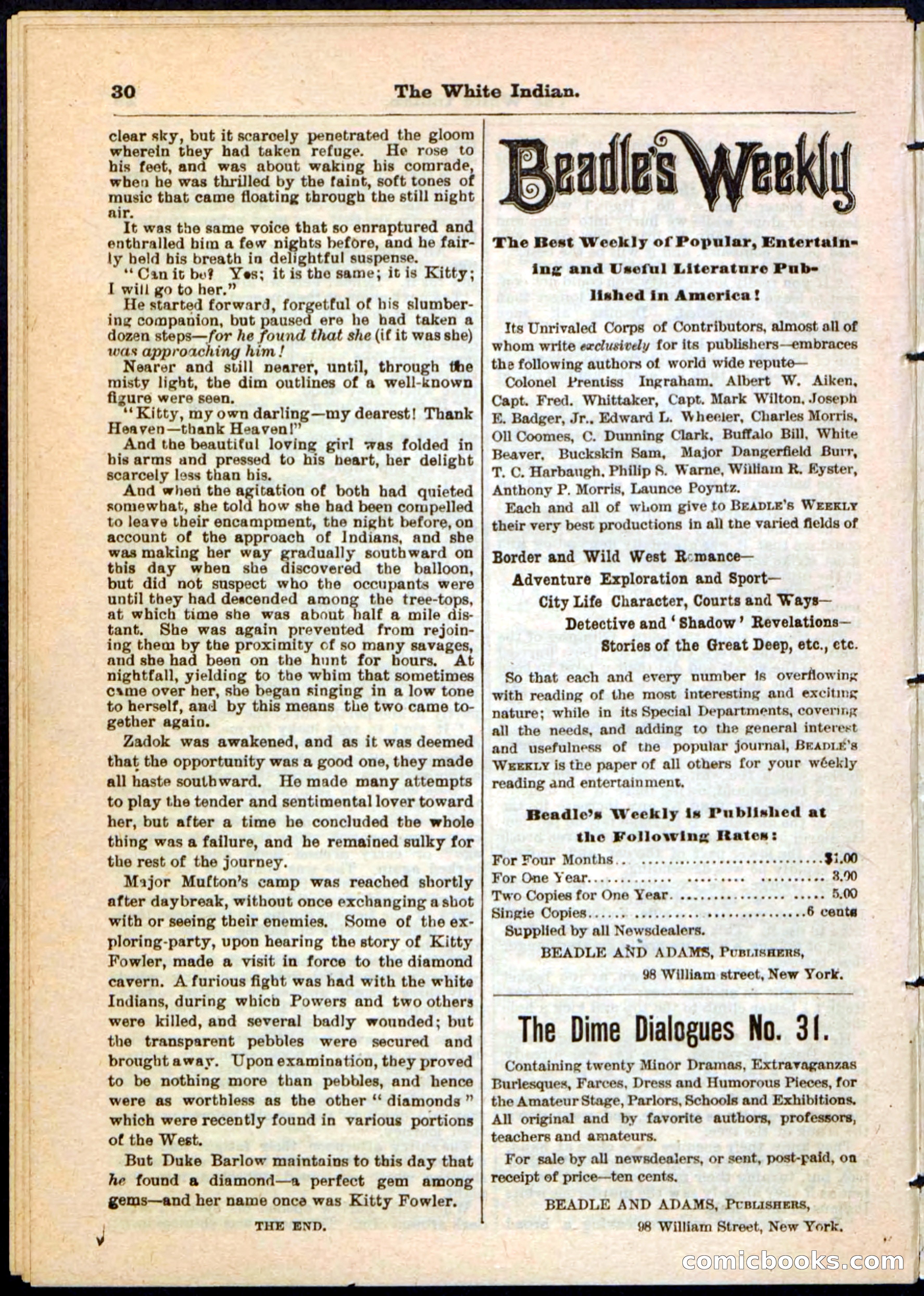 Beadle's Pocket Library No. 44 — page 30 of 32