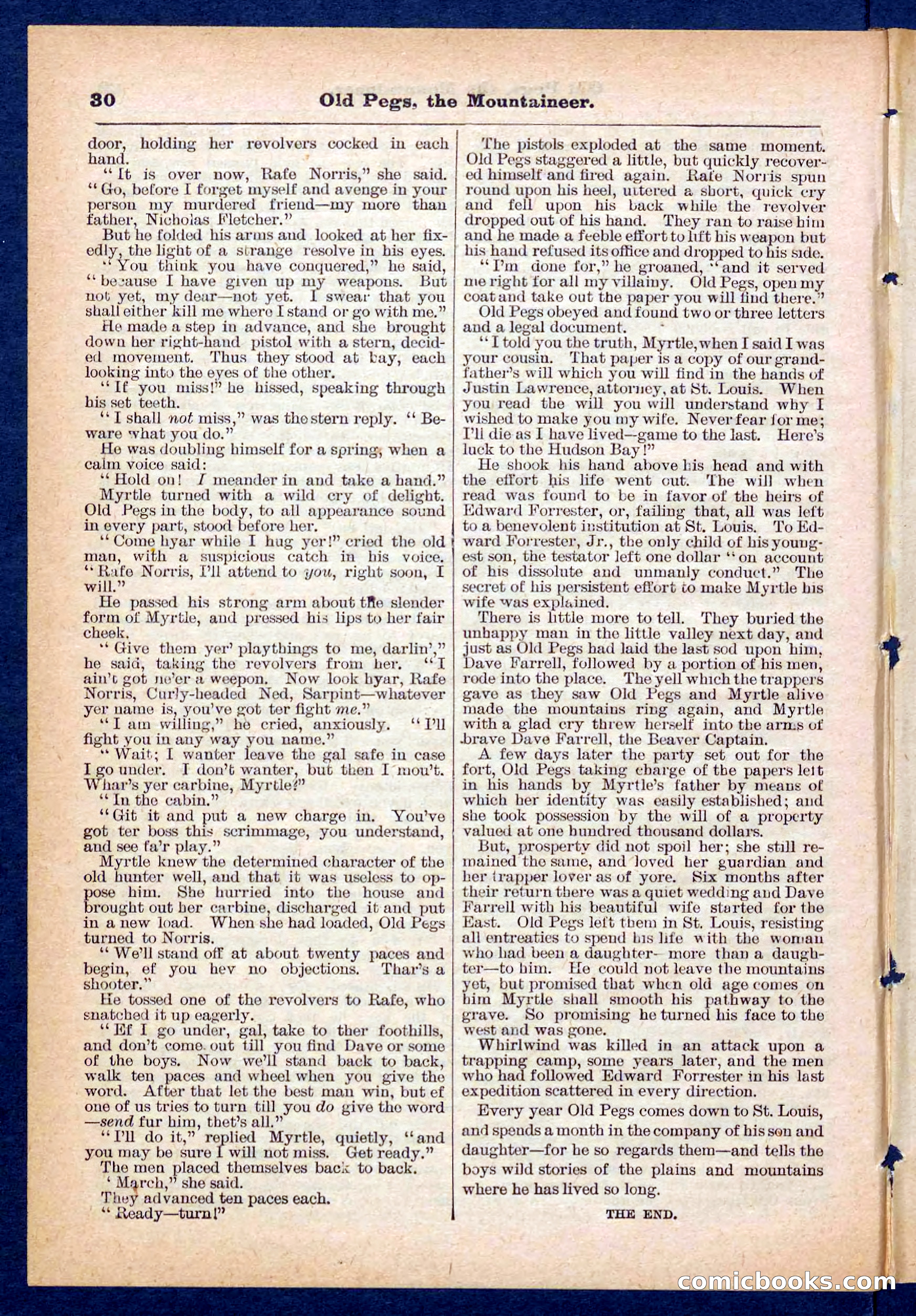 Beadle's Pocket Library No. 445 — page 30 of 32