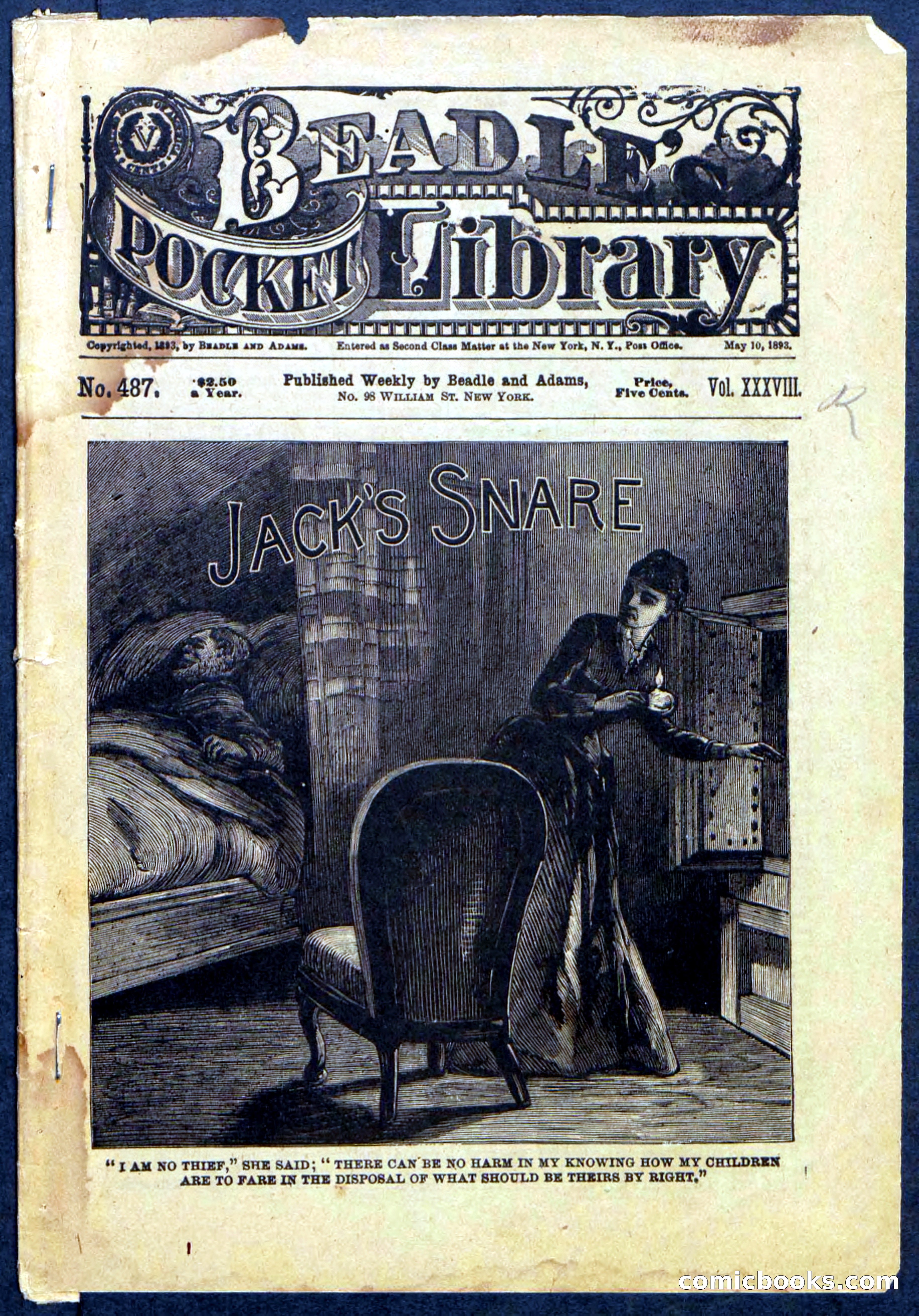 Beadle's Pocket Library No. 487: 'Jack's Snare'