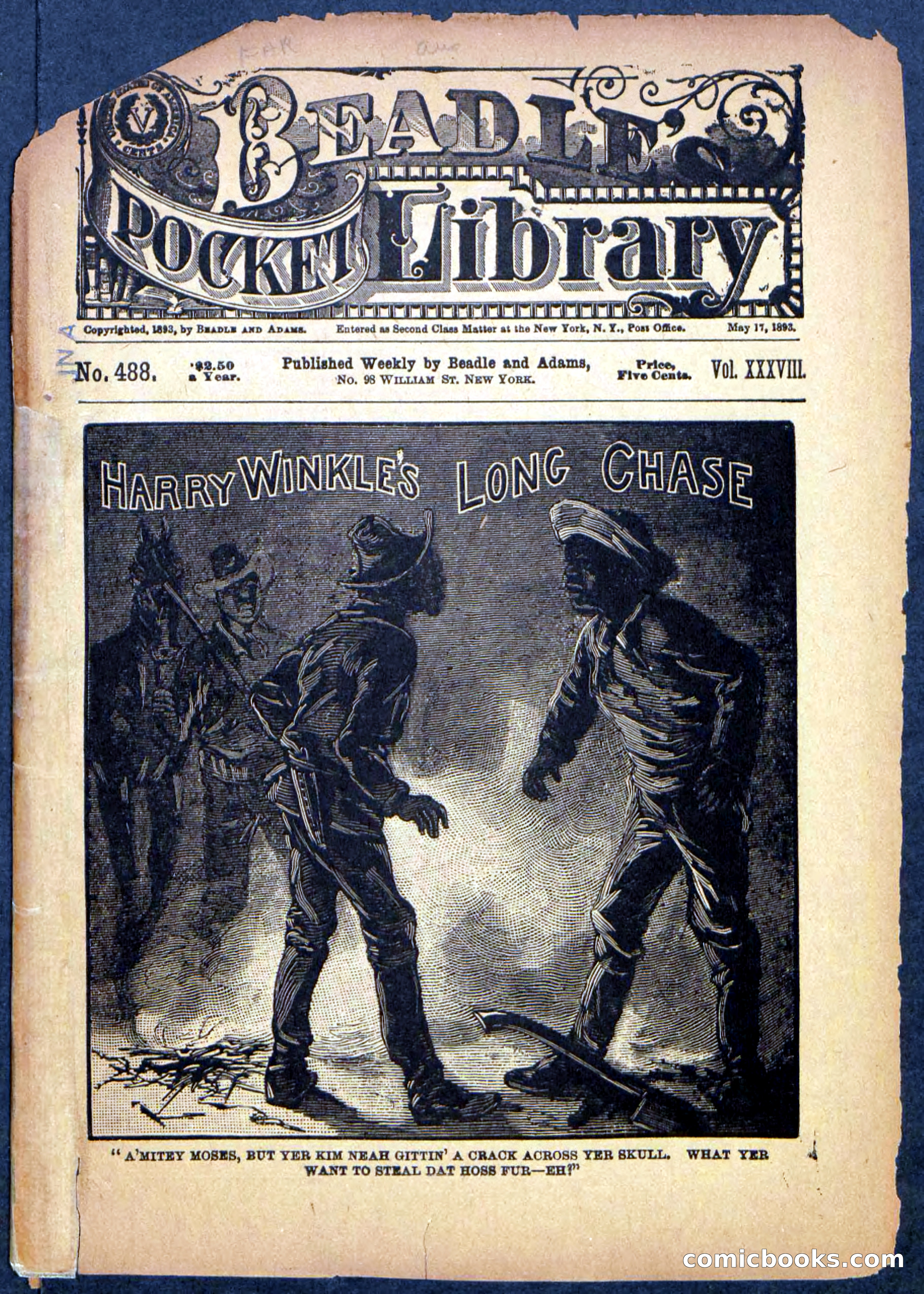 Beadle's Pocket Library, No. 488