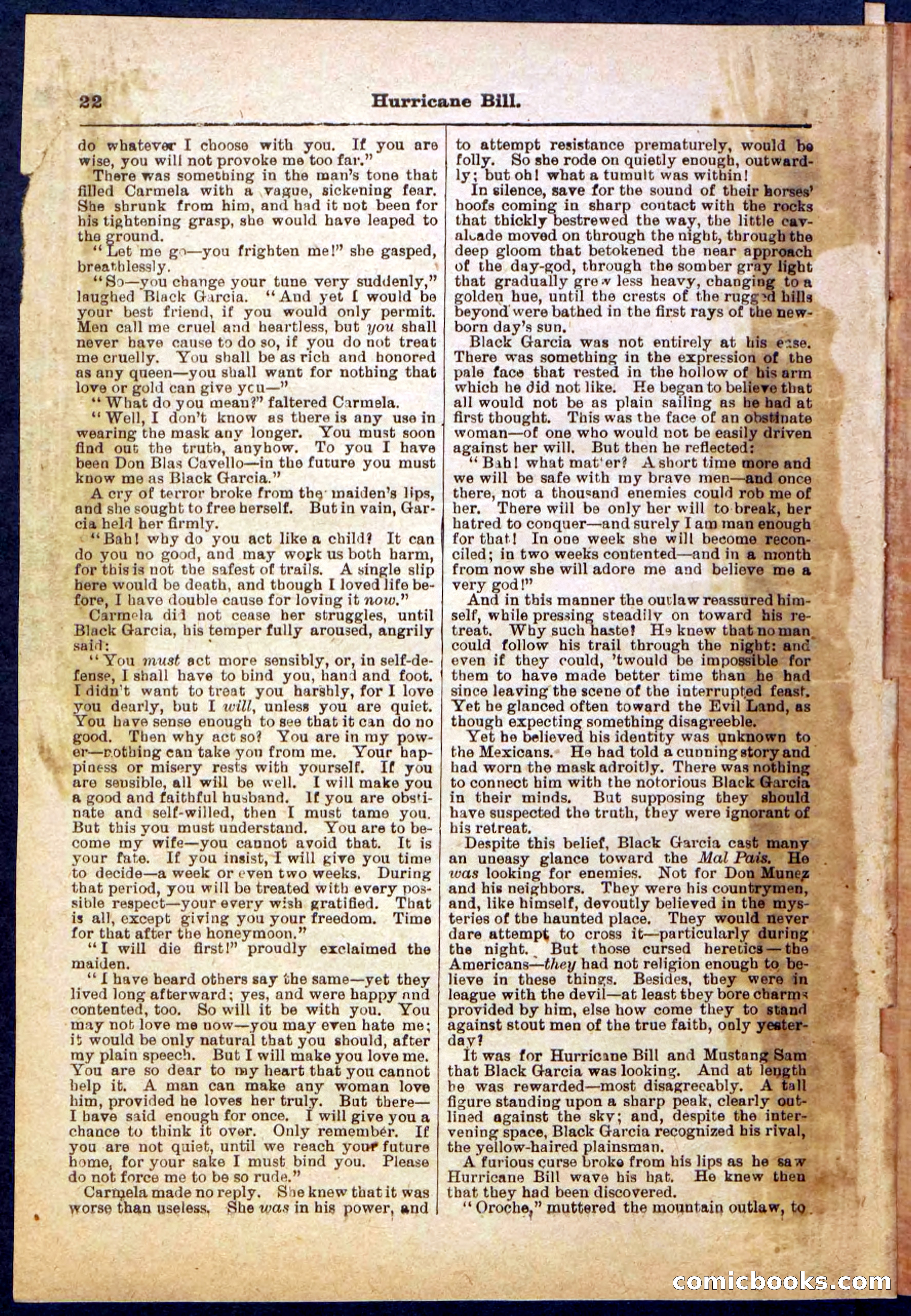 Beadle's Pocket Library, Vol. IV, No. 49 — page 22 of 32