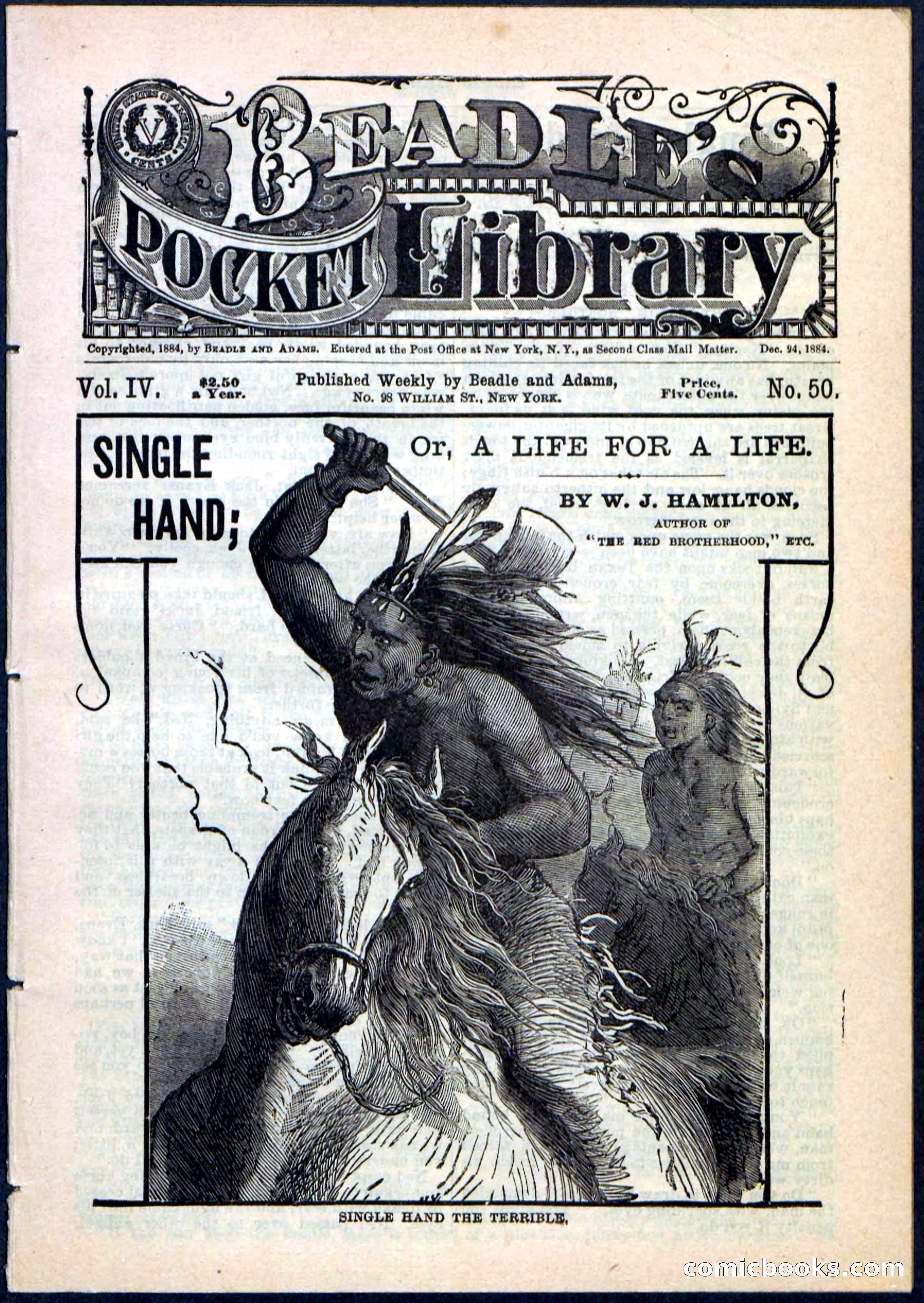 Beadle's Pocket Library No. 50 — page 1 of 32