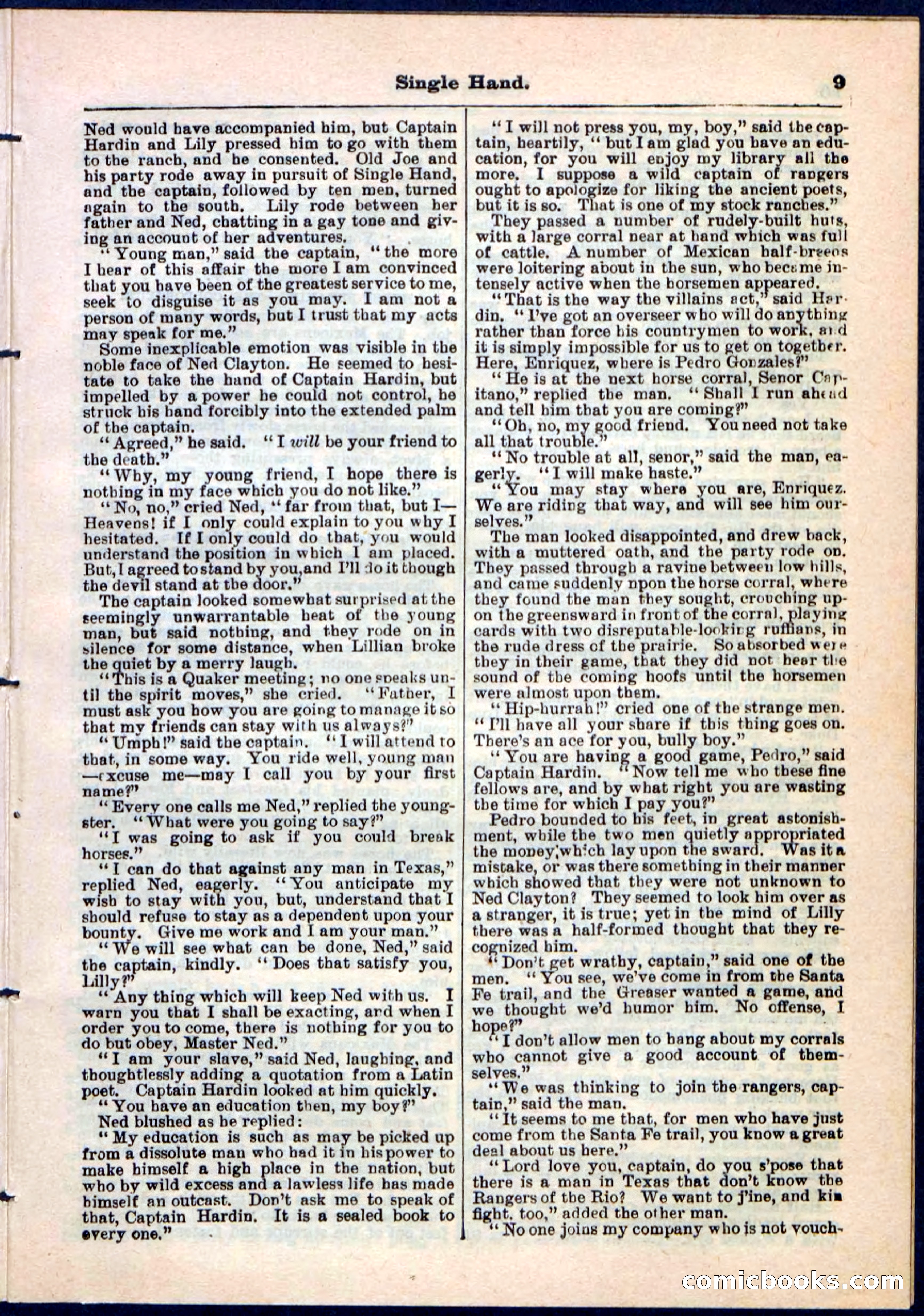 Beadle's Pocket Library No. 50 — page 9 of 32