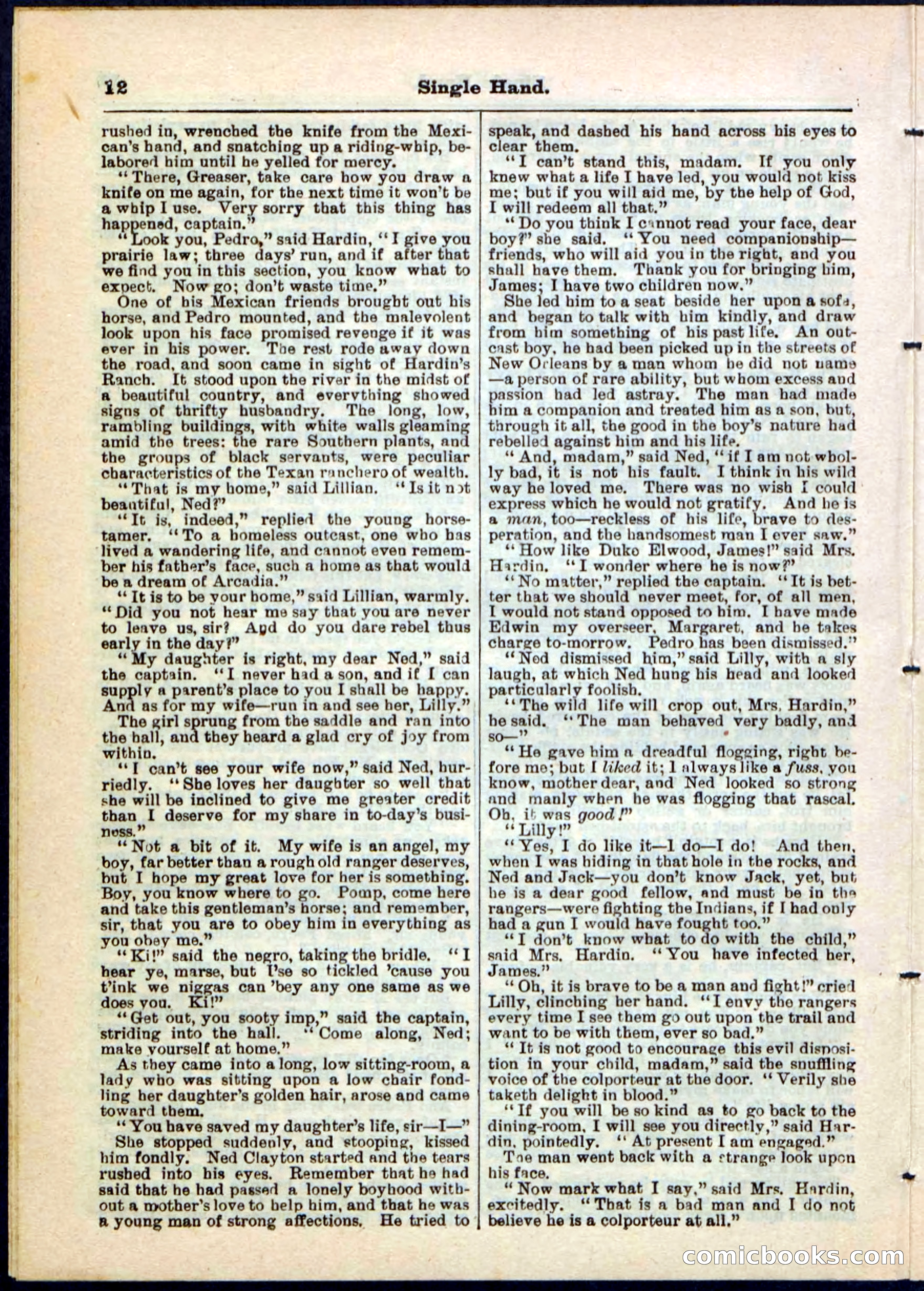 Beadle's Pocket Library No. 50 — page 12 of 32